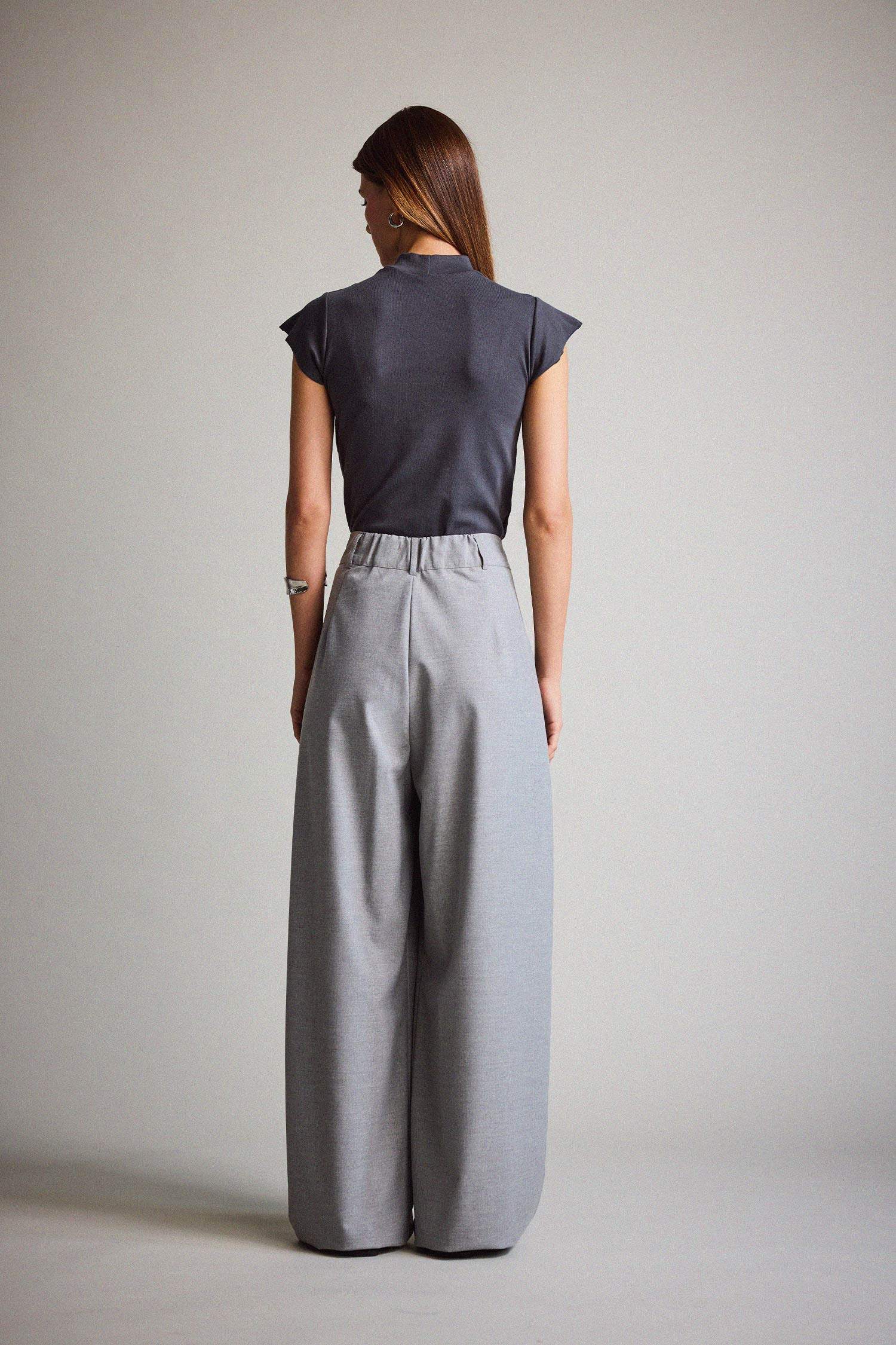 High Waist Wide Leg Trousers