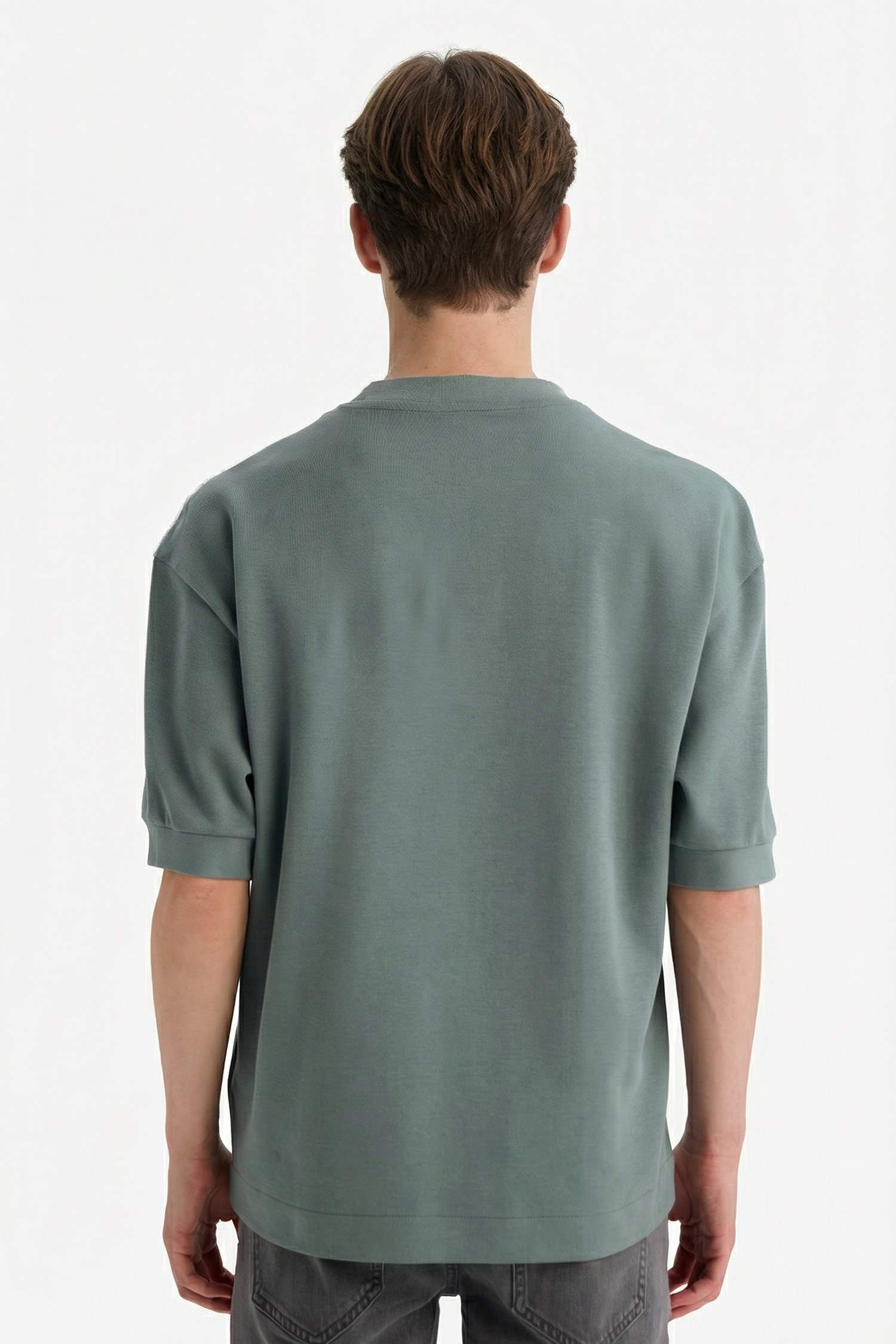 T-shirt à col rond et manches courtes imprimé Coupe ample