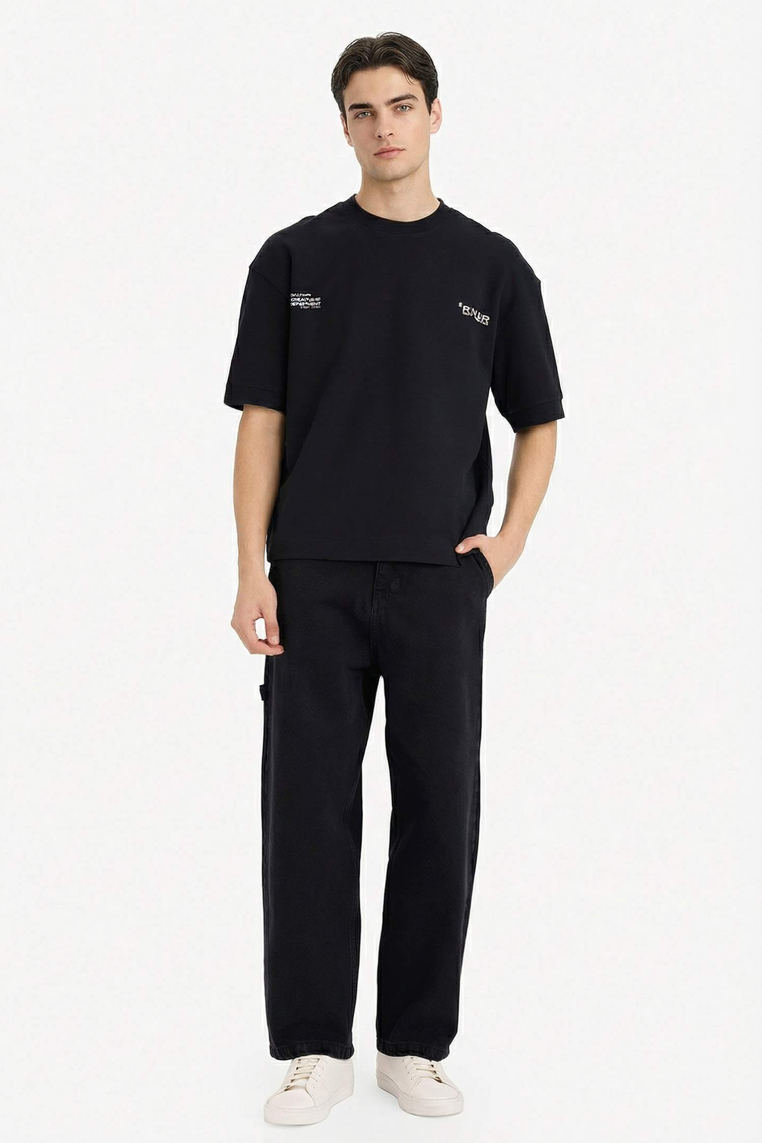 Дышащая футболка Loose Fit с принтом