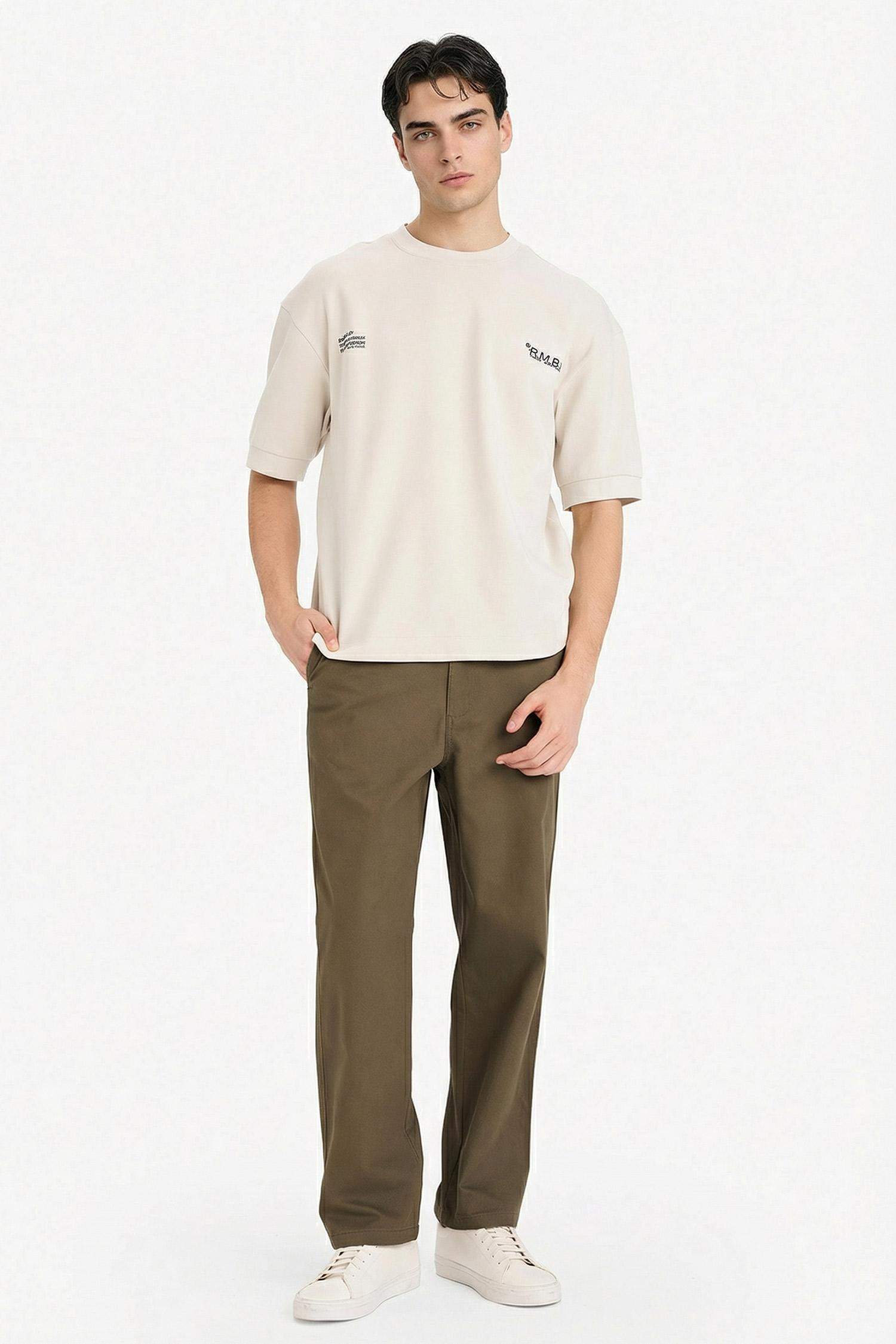 Дышащая футболка Loose Fit с принтом