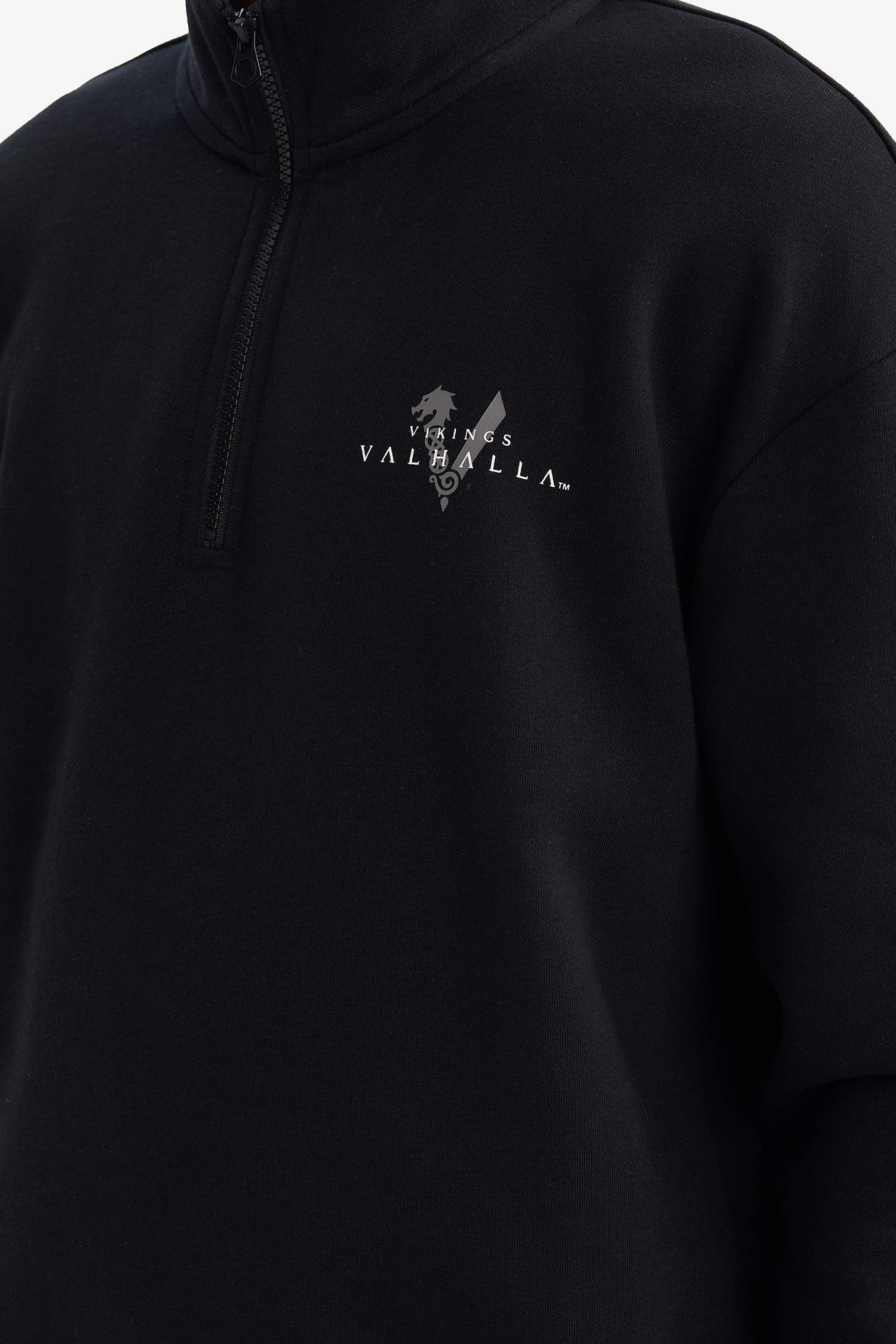 Vikings Valhalla Boxy Fit Printed Sweatshirt