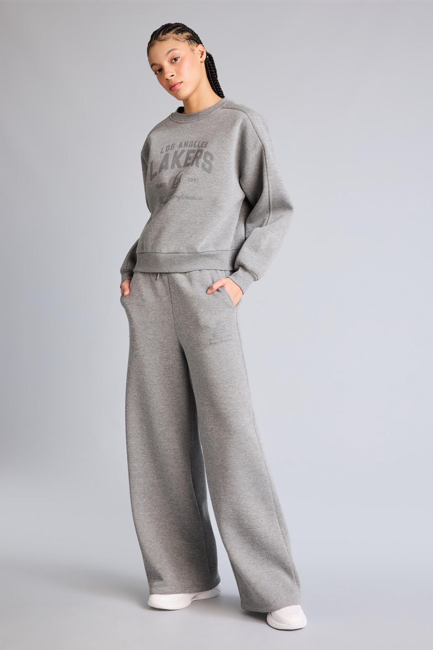 DeFacto Pamuklu NBA Los Angeles Lakers Bisiklet Yaka Sweatshirt görsel 4