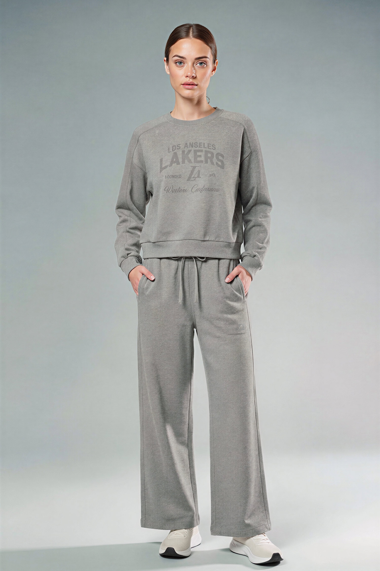 DeFacto Aırtech NBA Los Angeles Lakers Wide Leg Eşofman Altı görsel 3