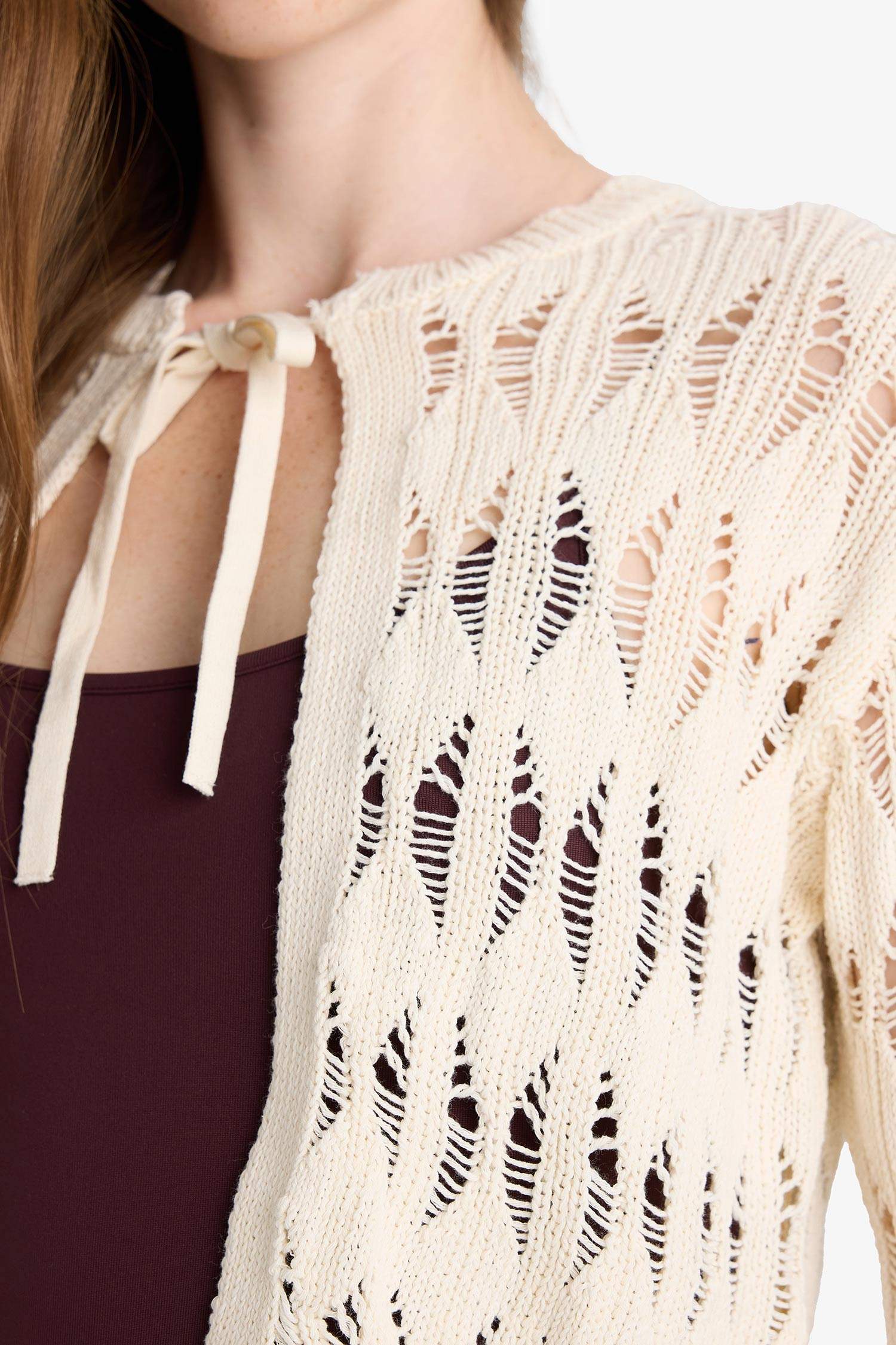 Slim Fit Crew Neck Cardigan