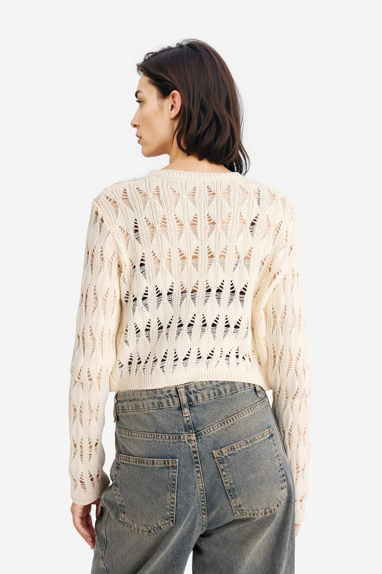 Slim Fit Crew Neck Cardigan