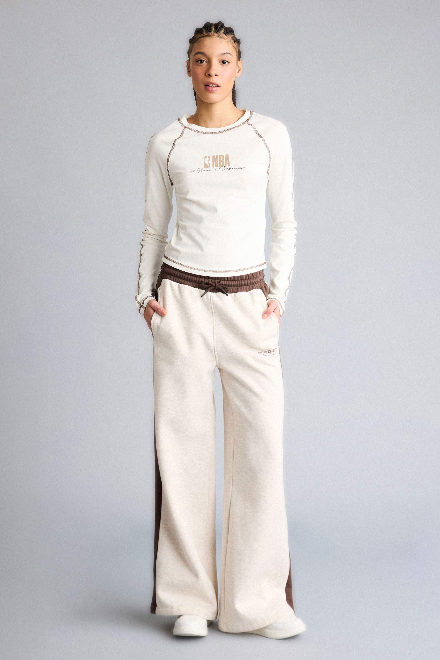 NBA Wordmark Uzun Kollu Tişört