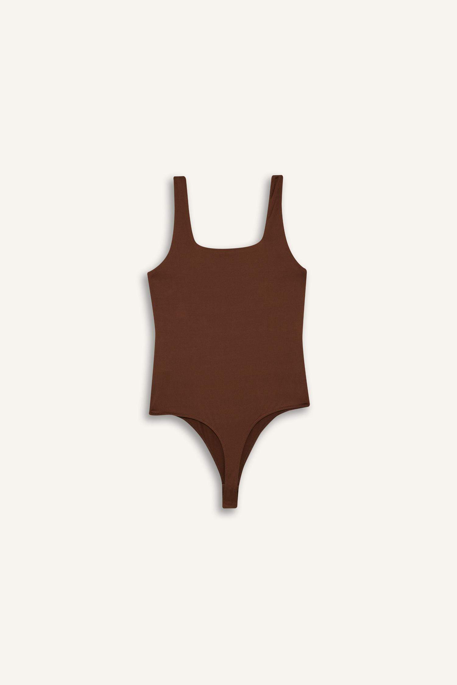 Kare Yaka Basic Düz Çıtçıtlı Body