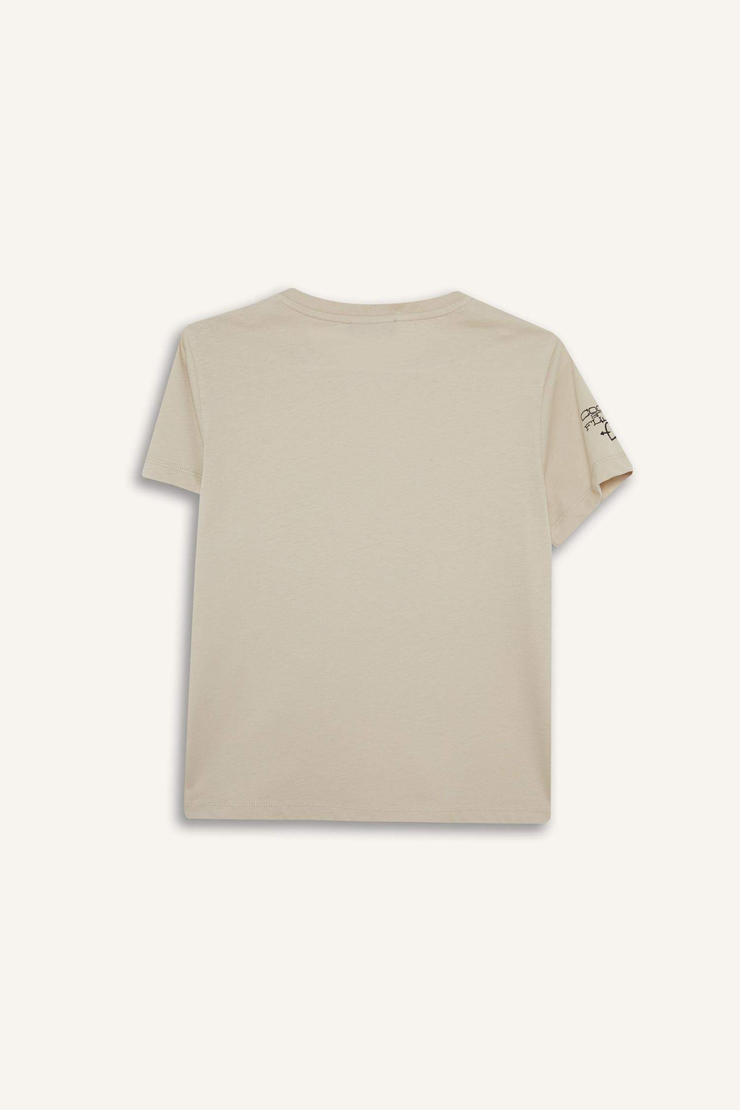 Regular Fit Crew Neck Printed Short Sleeve T-Shirt