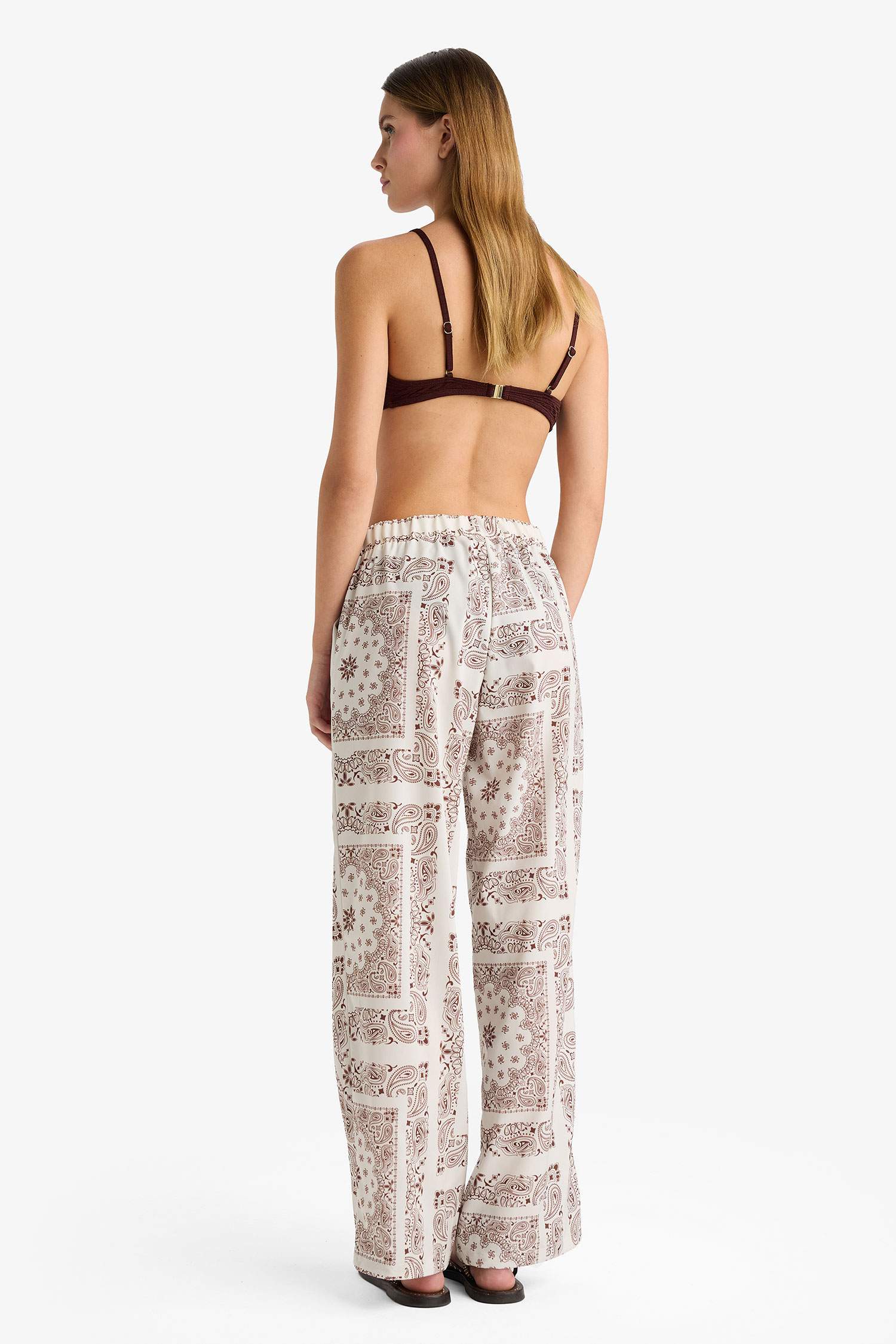 Fall in Love Regular Fit Shawl Patterned Beach Wear