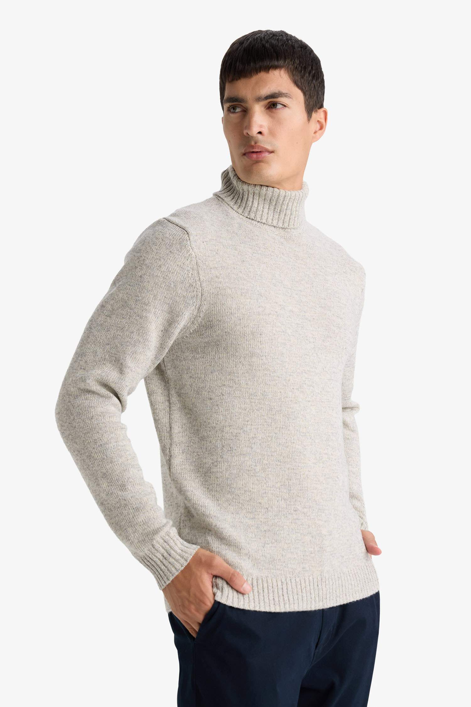 Pull en maille à col polo Coupe standard