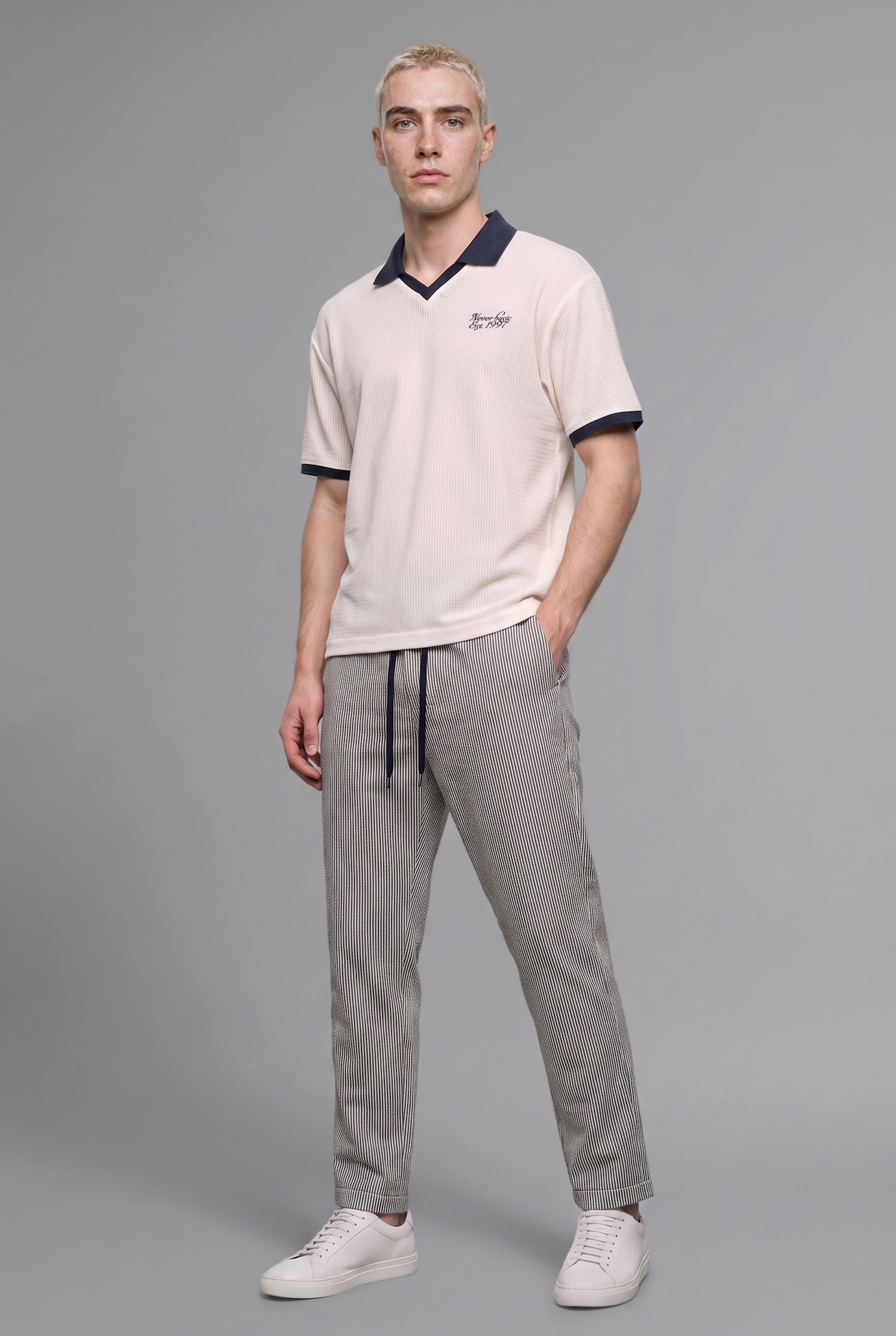 DeFacto Boxy Fit Baskılı Polo Tişört
