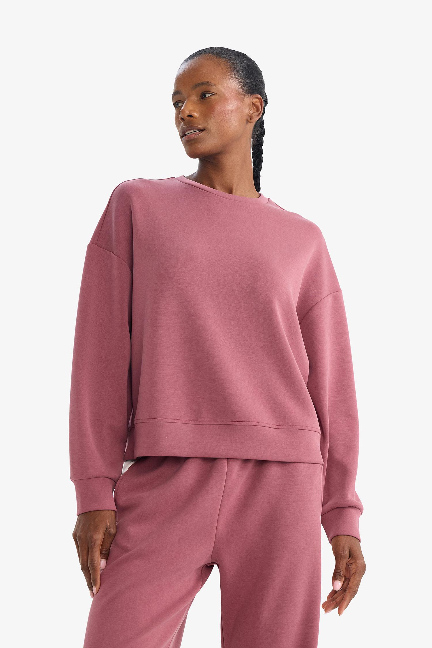 DeFacto Sıcak Tutan Warmtech Modal Sporcu Sweatshirt görsel 5