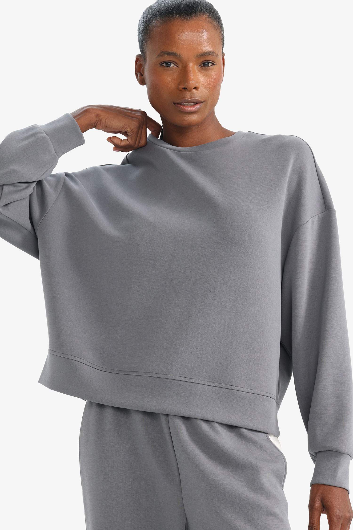 Crew Neck Modal Sports Sweatshirt