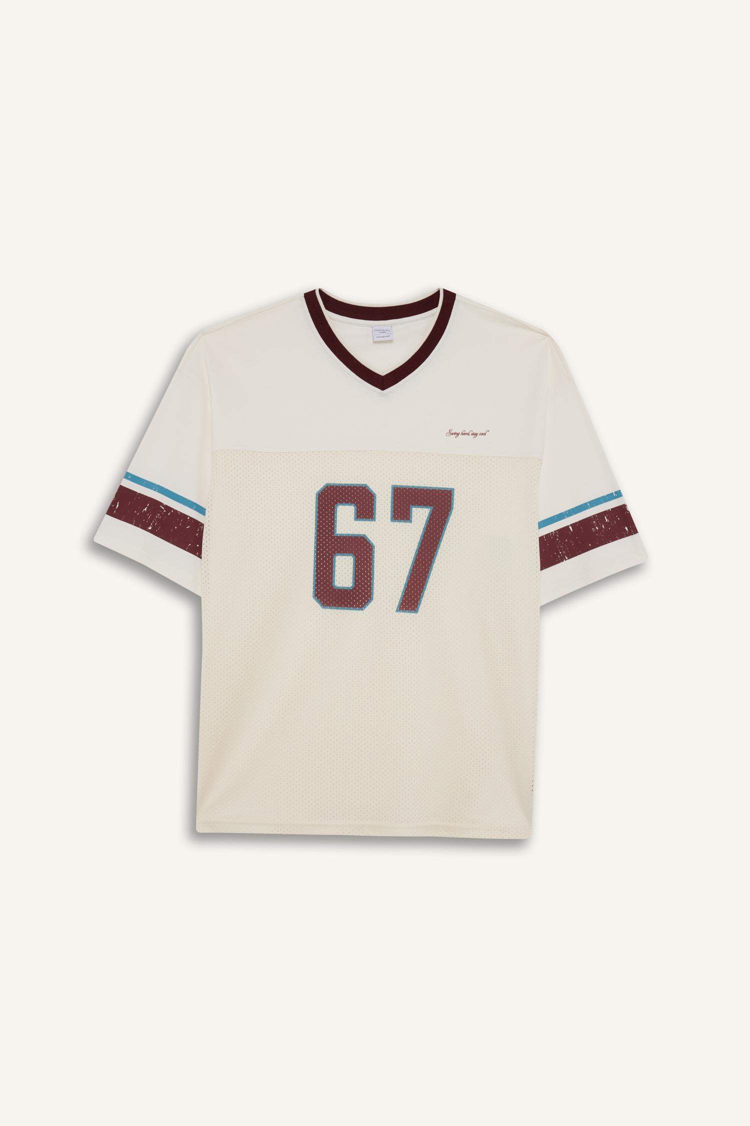 Boxy Fit Crew Neck Short Sleeve T-Shirt