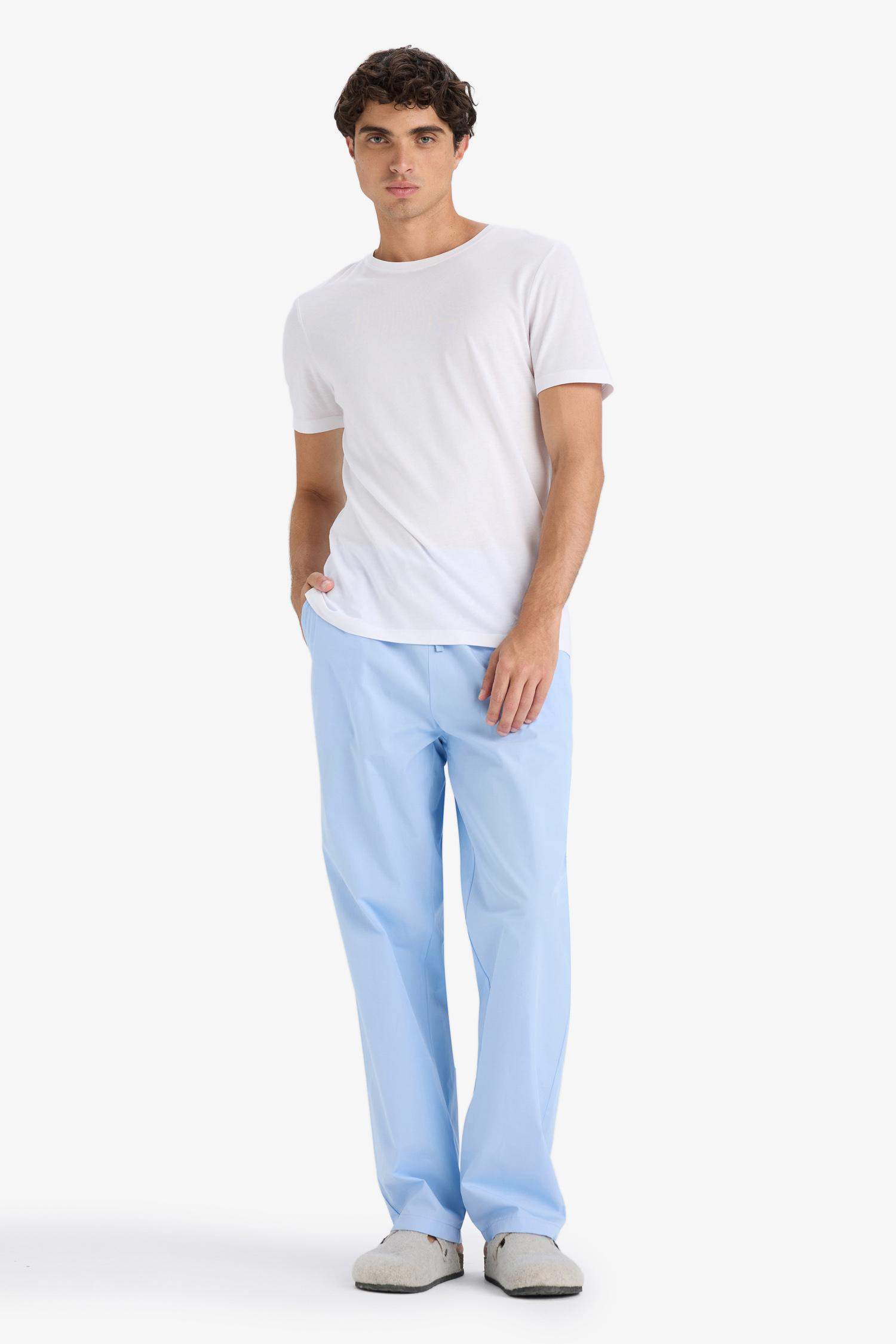 2 Piece Striped Poplin Pajama Pants