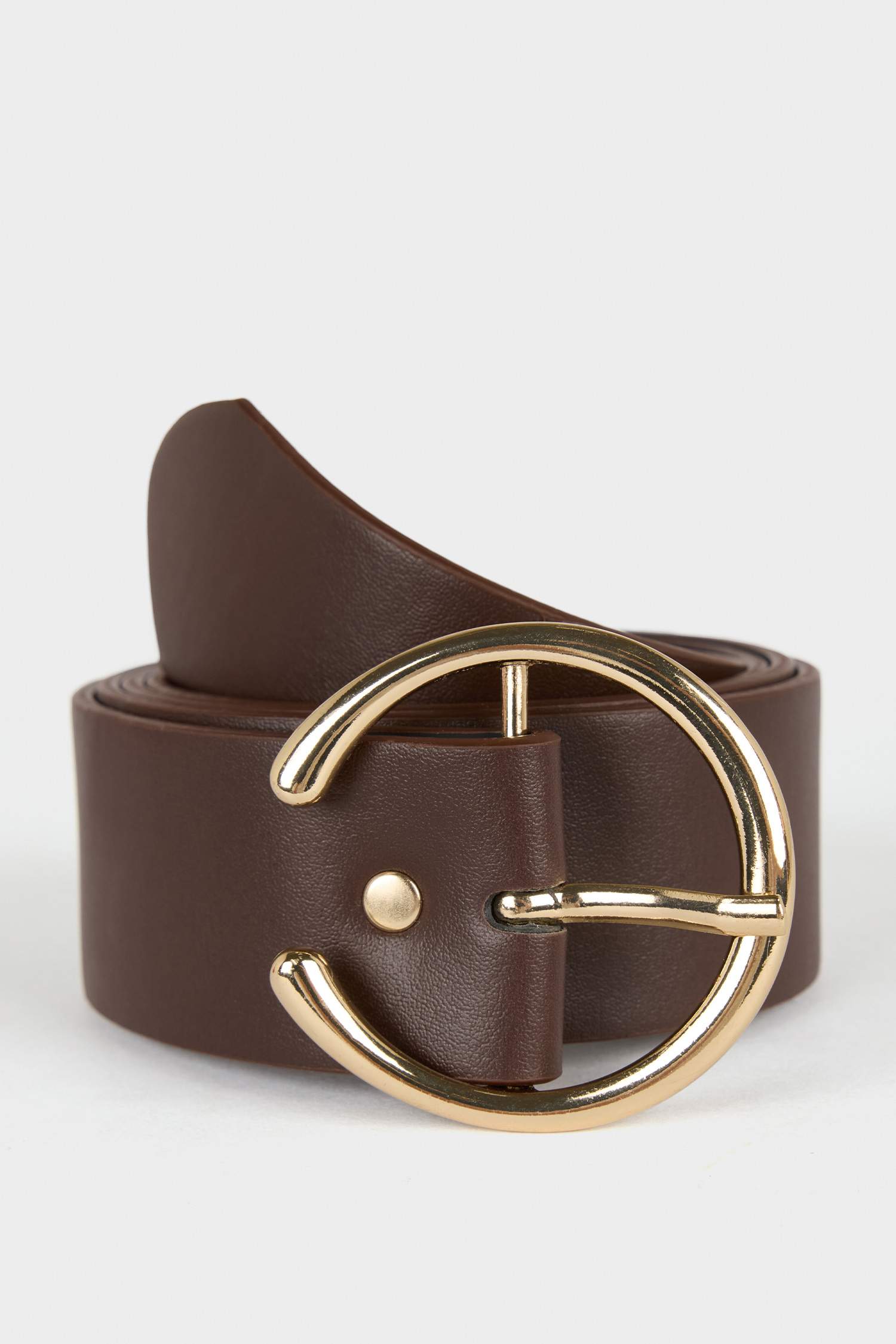 Kadın Büyük Toka Suni Deri Jean Kemeri