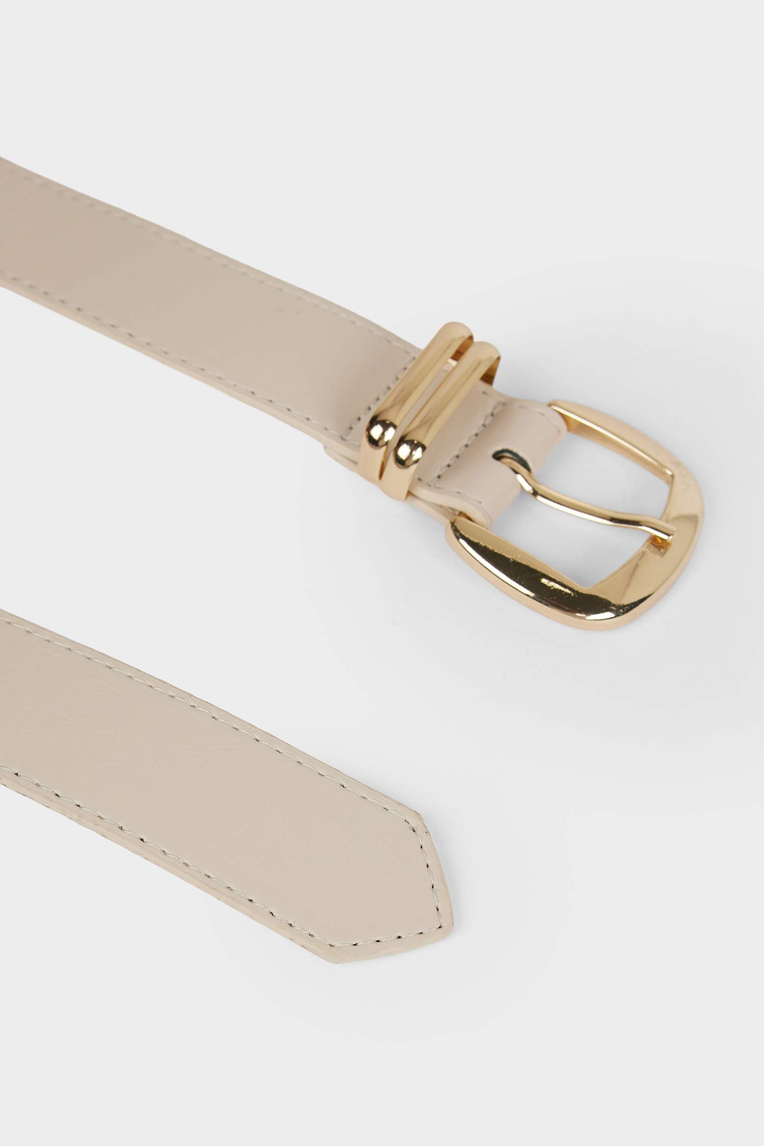 Kadın Dikdörtgen Toka Suni Deri Jean Kemeri