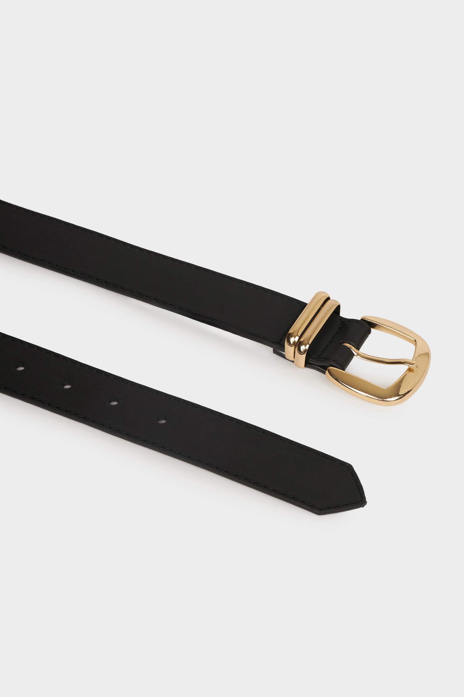 Kadın Dikdörtgen Toka Suni Deri Jean Kemeri