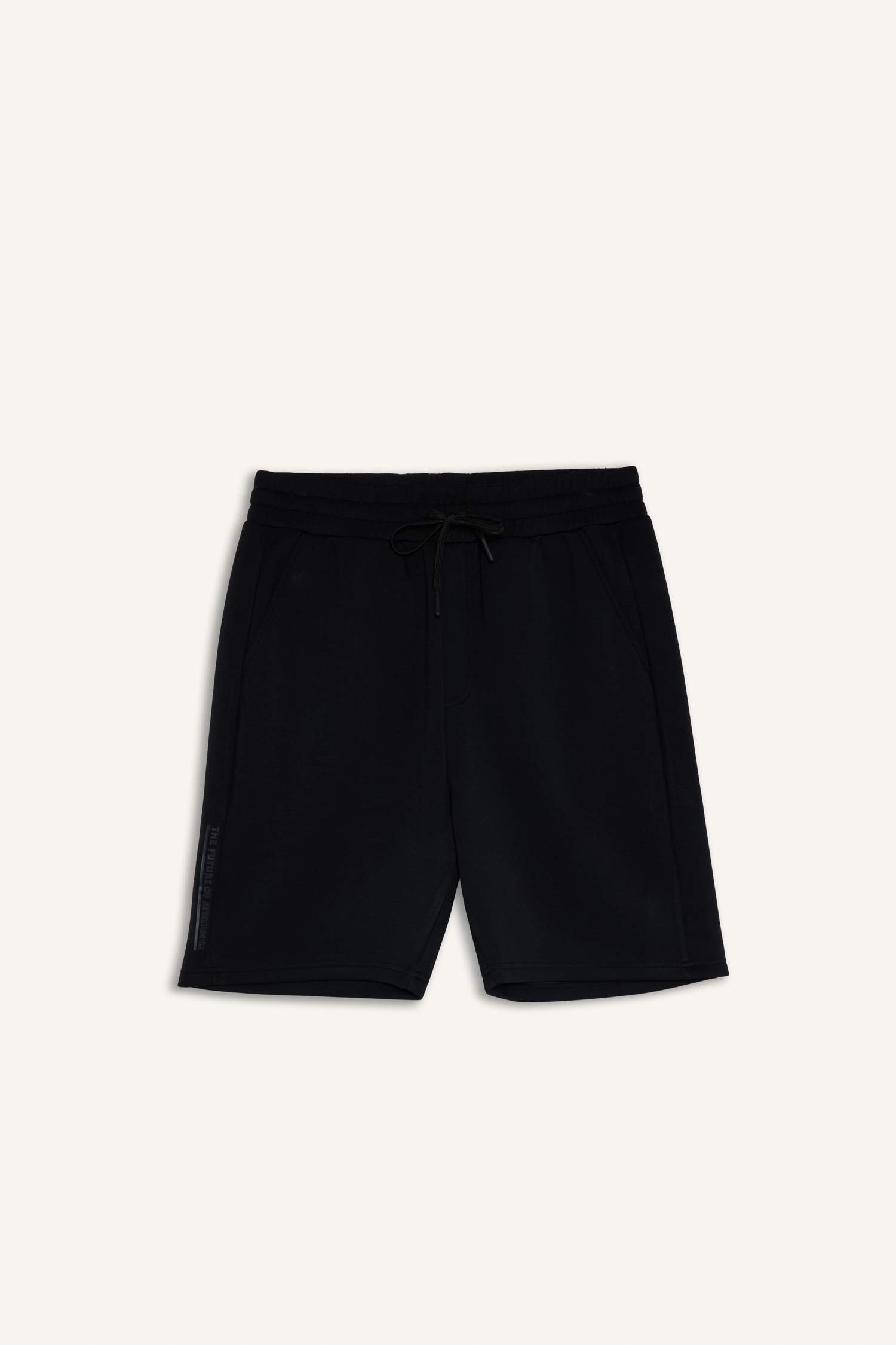 شورت قصير رياضي قصة عادية مطبوع من DeFactoFit