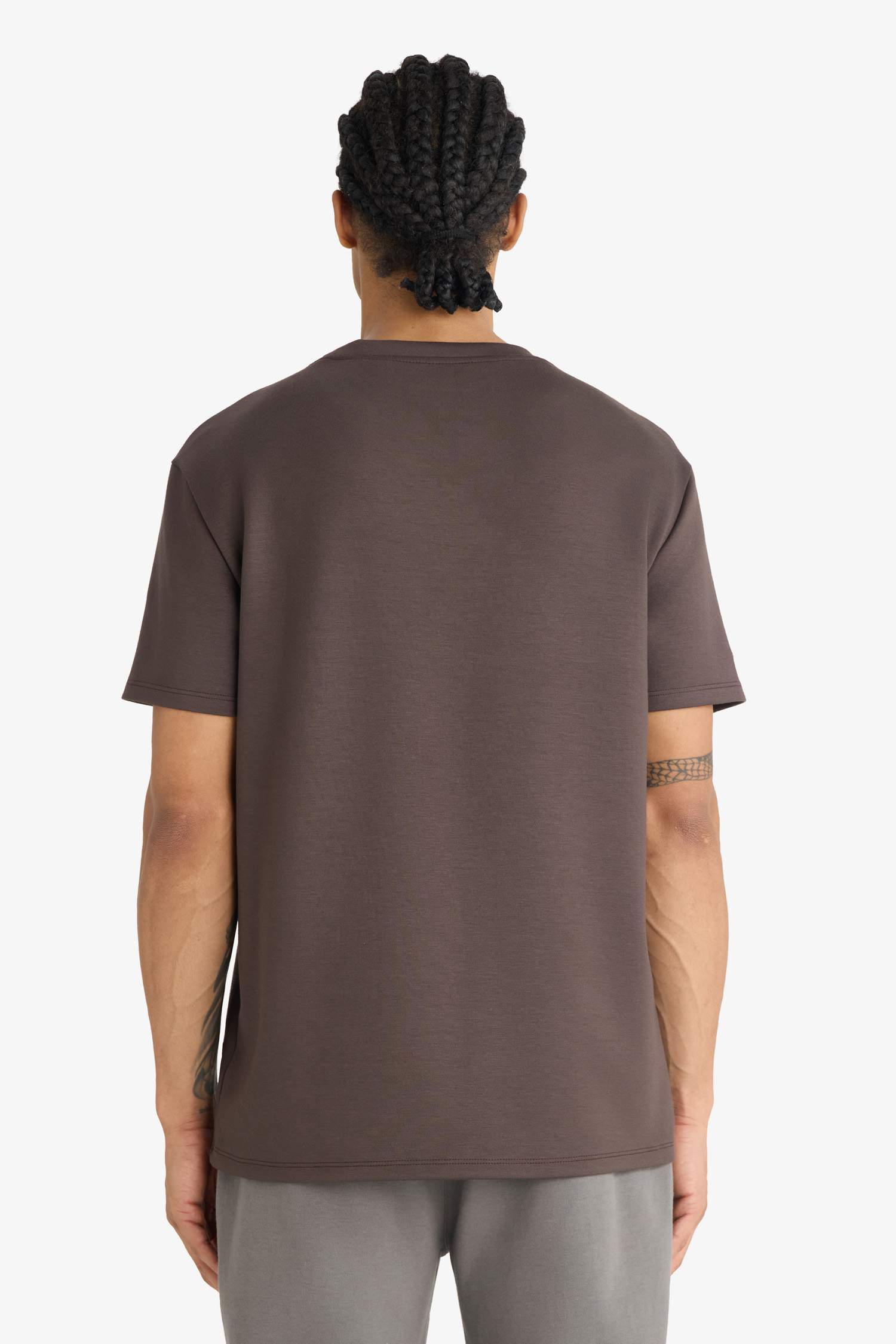 Standard Fit Crew Neck Side Printed Sports T-Shirt