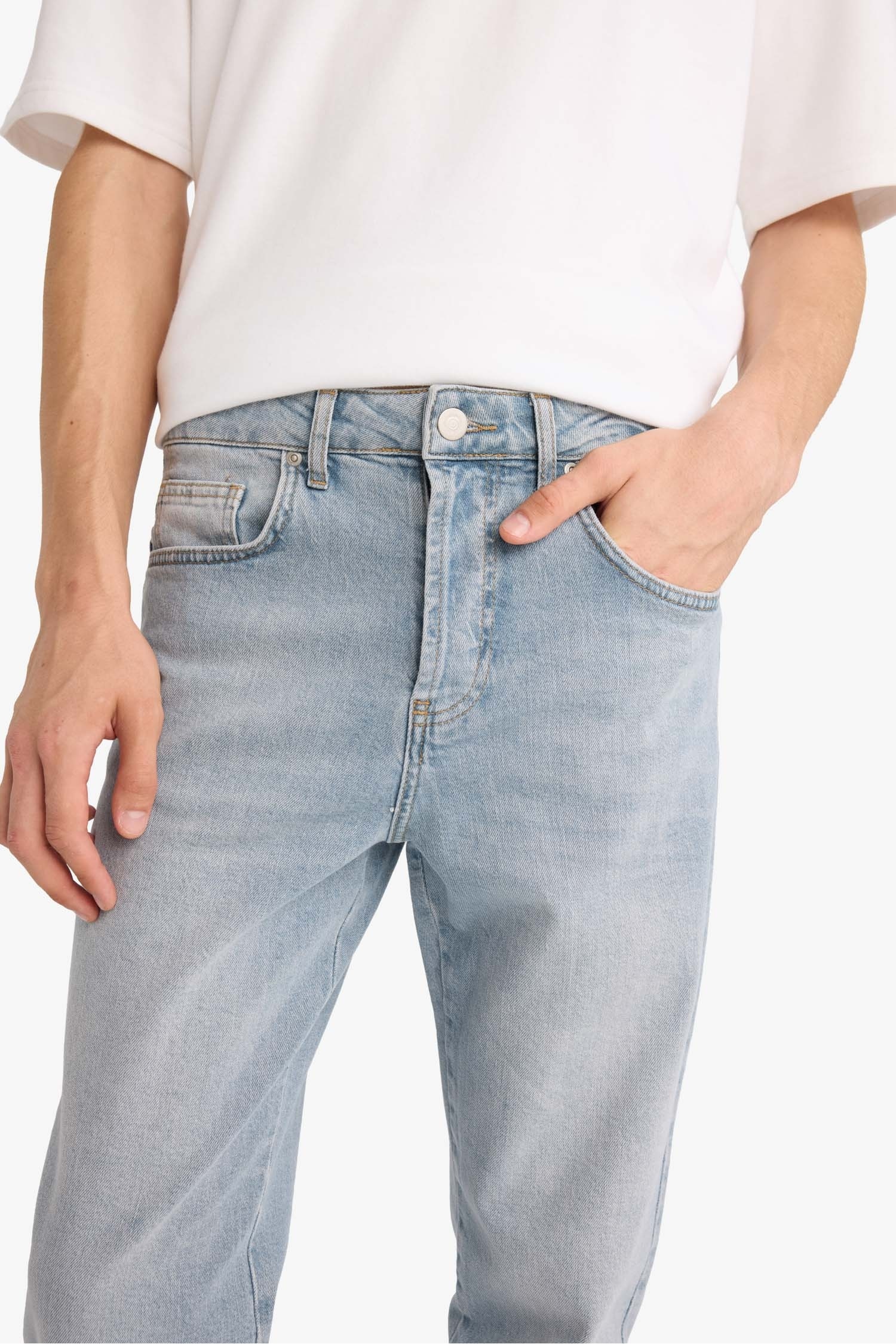 Super Skinny Hem Denim Trousers