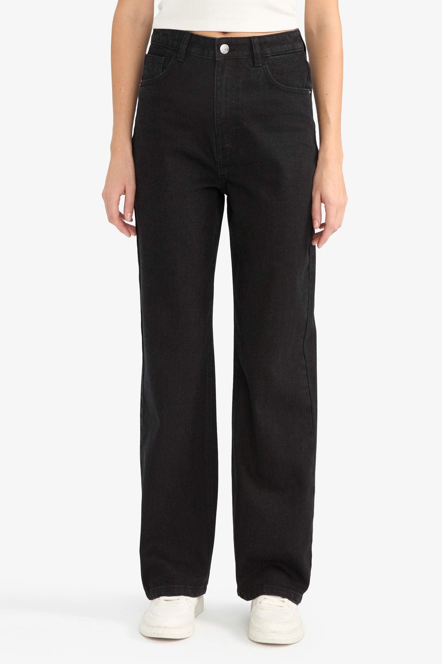 Jean 90's large taille haute Coupe droite