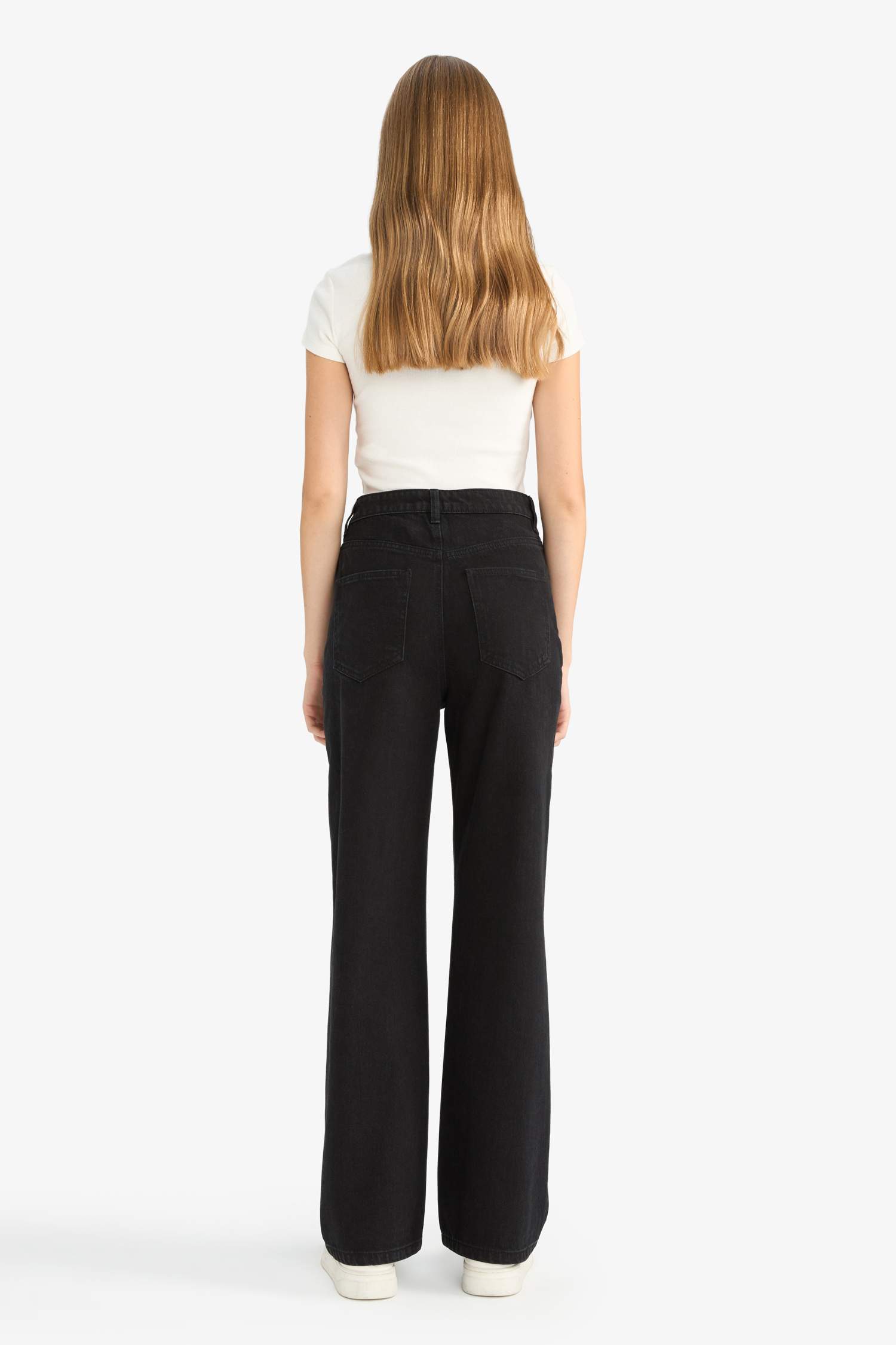 Jean 90's large taille haute Coupe droite