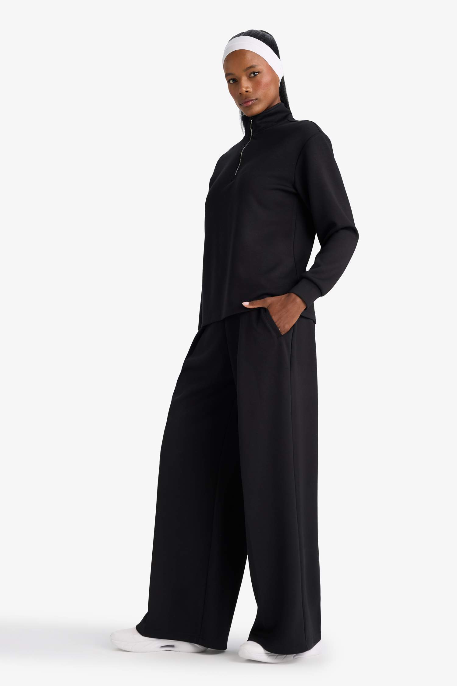 Wide Leg Geniş Paça Standart Boy Modal Eşofman Alt