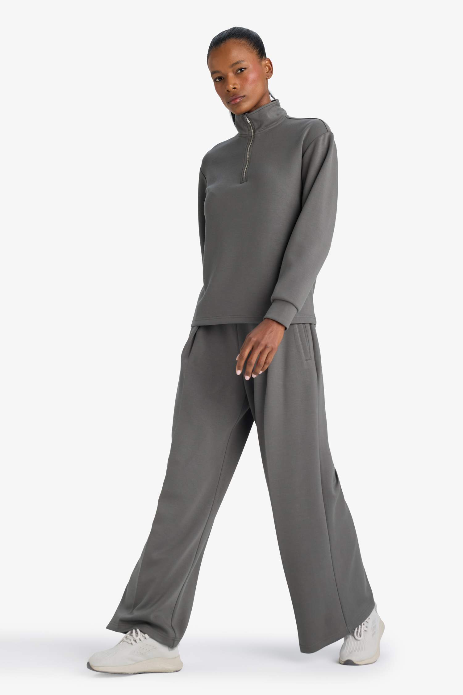 Wide Leg Geniş Paça Standart Boy Modal Eşofman Altı