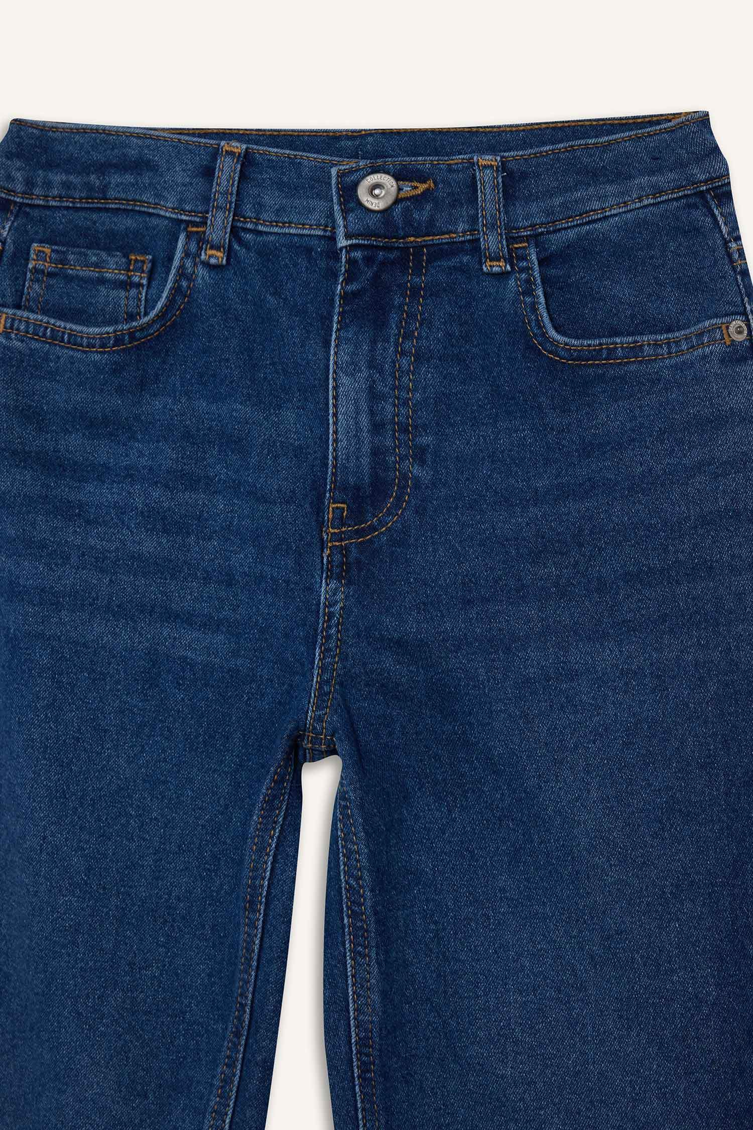 Erkek Çocuk Straight Fit Düz Paça Jean Pantolon