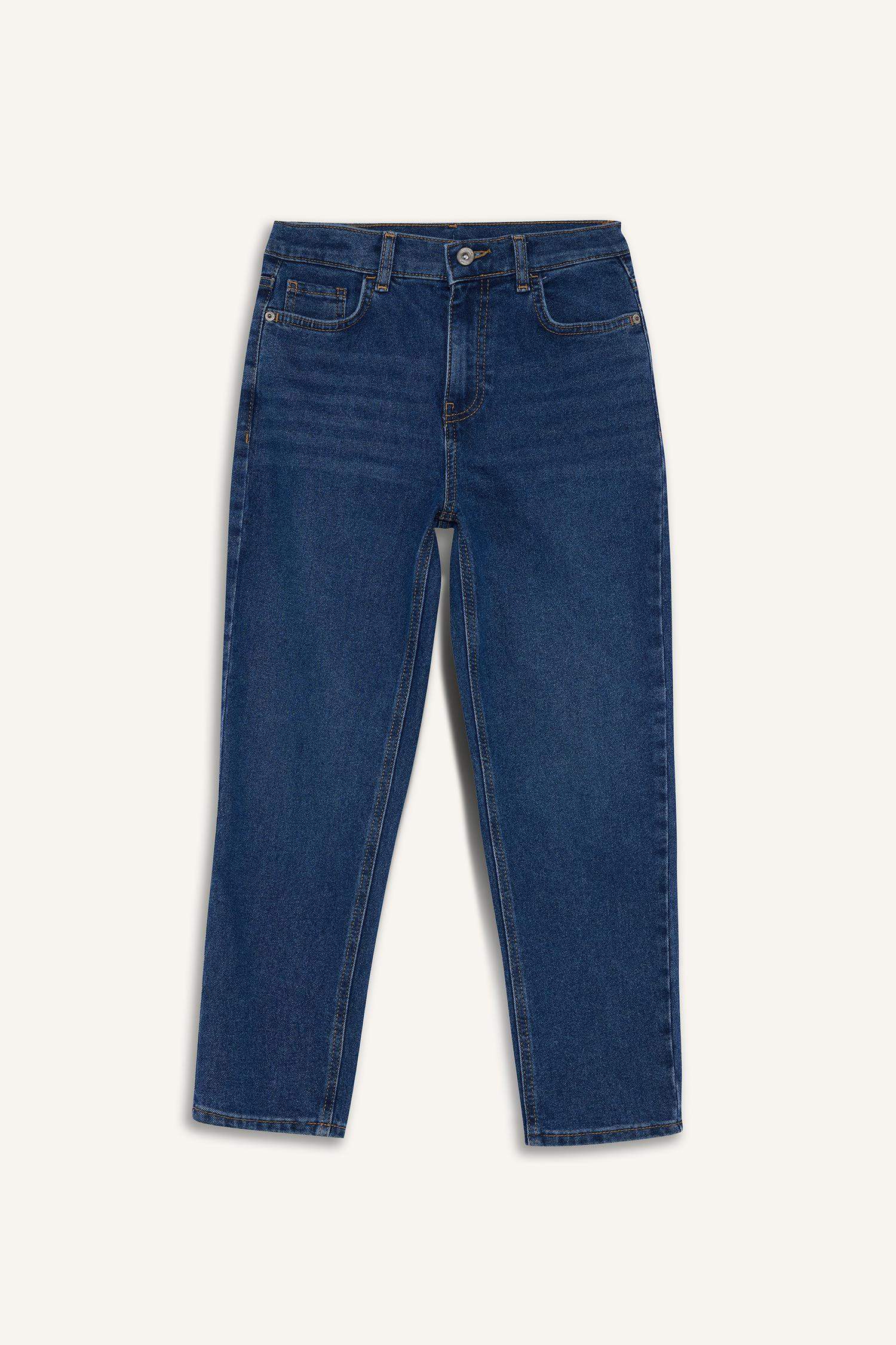 بنطلون جينز اولادي قصة مستقيمة ورجل عادية