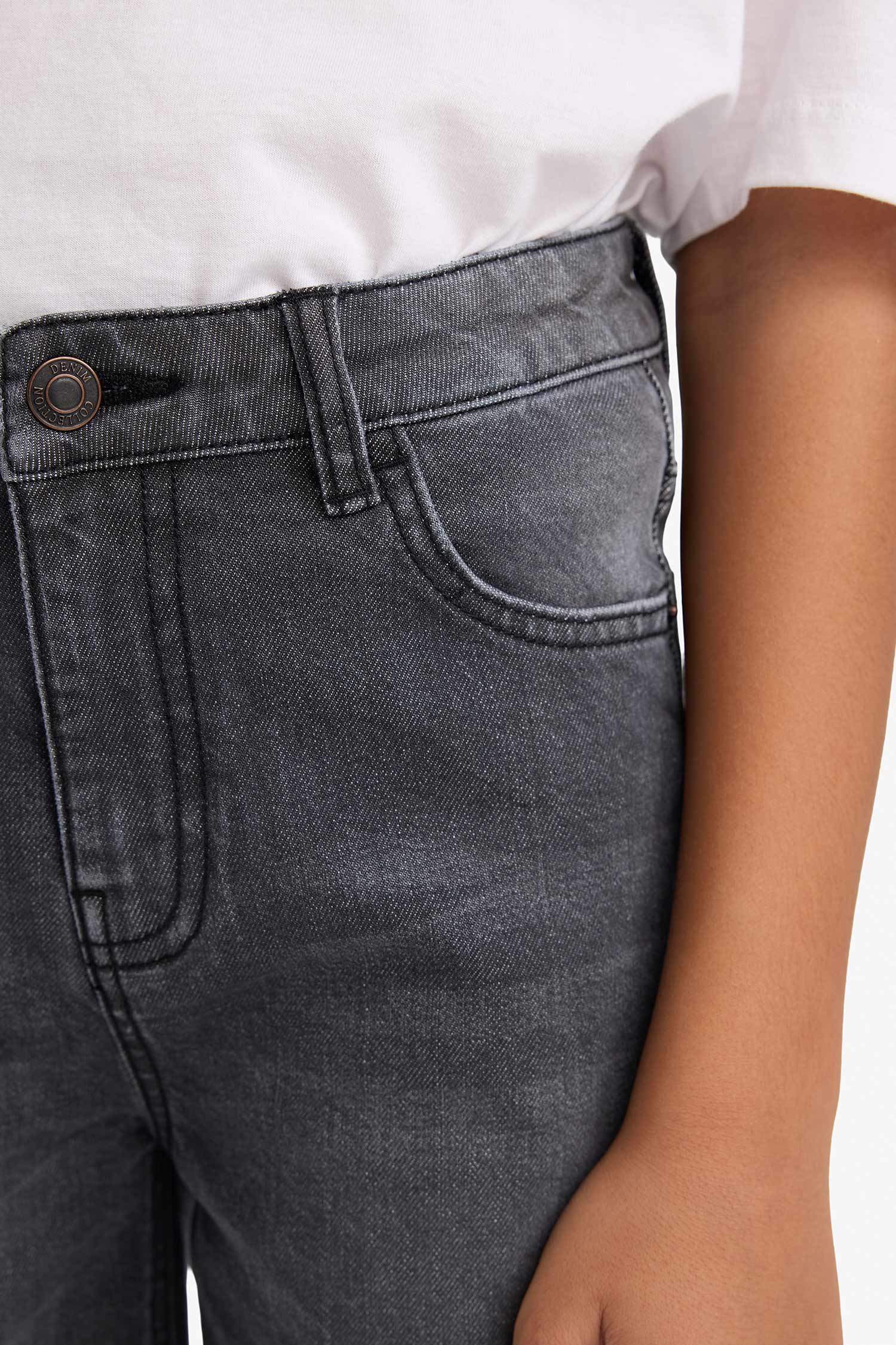 Erkek Çocuk Straight Fit Düz Paça Jean Pantolon