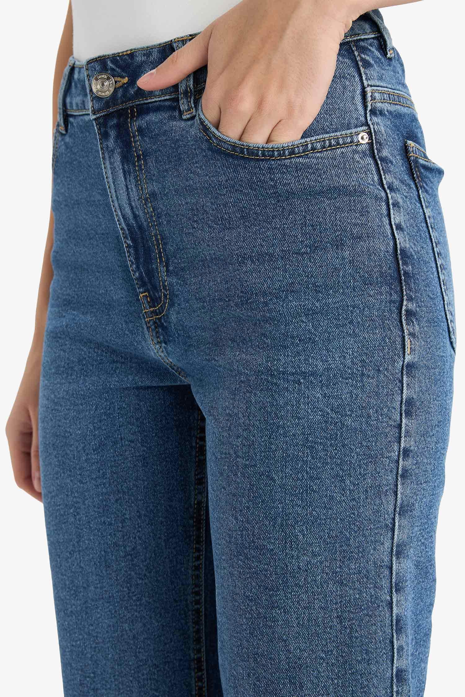 Comfort Straight High Waist Straight Leg Long Jeans