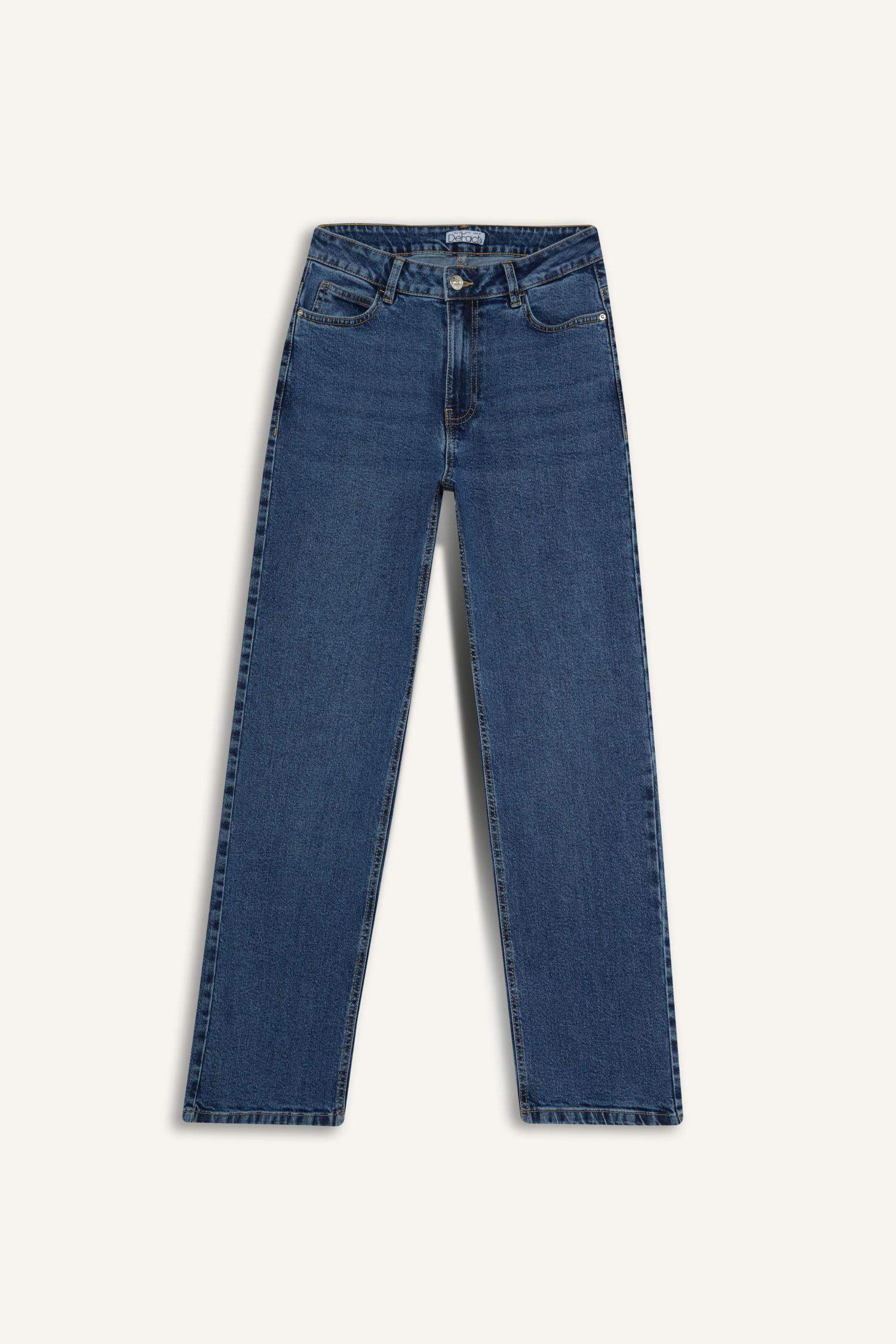 Comfort Straight High Waist Straight Leg Long Jeans
