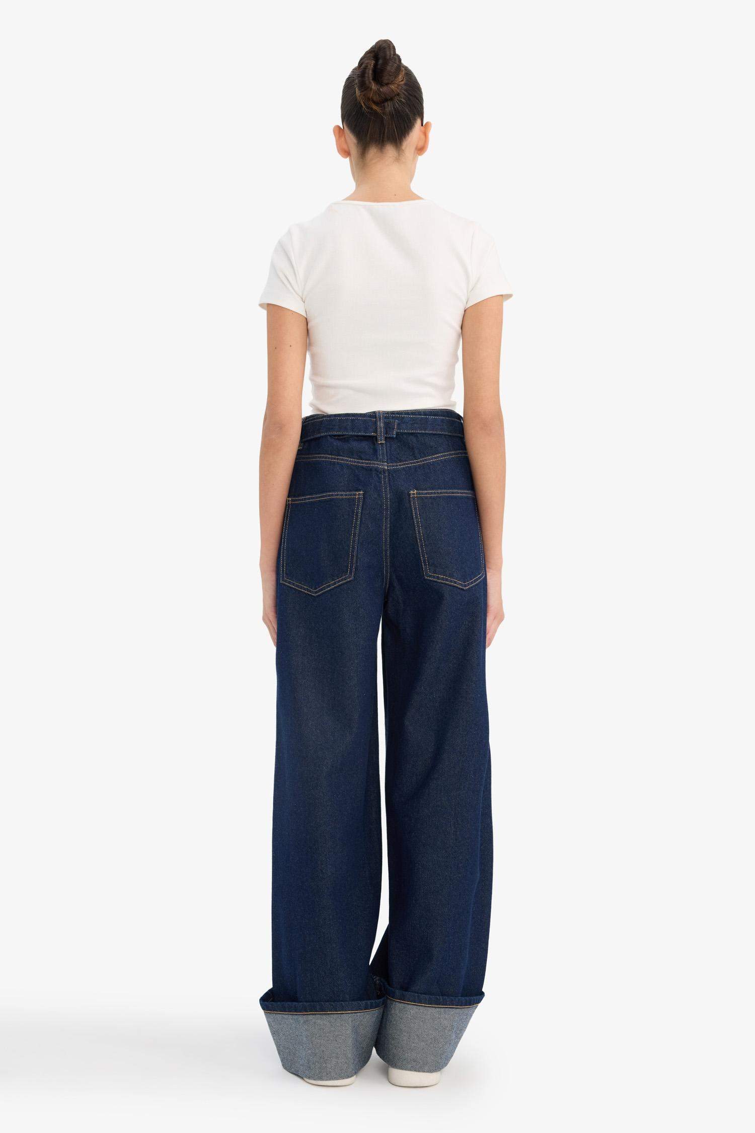 Джинсы Baggy Fit с высокой талией