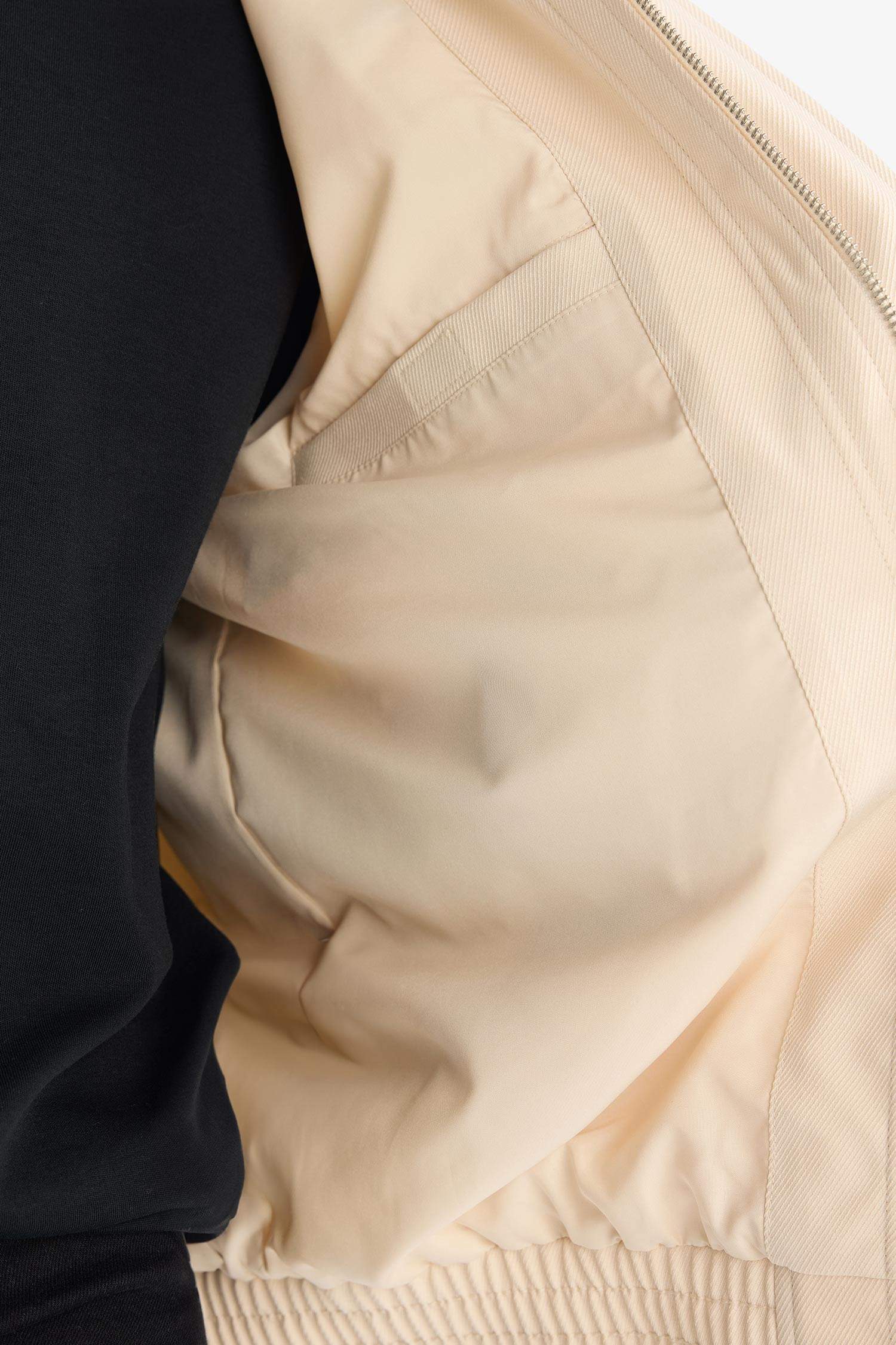 Oversıze Geniş Kalıp Polo Yaka Su Geçirmez Mont