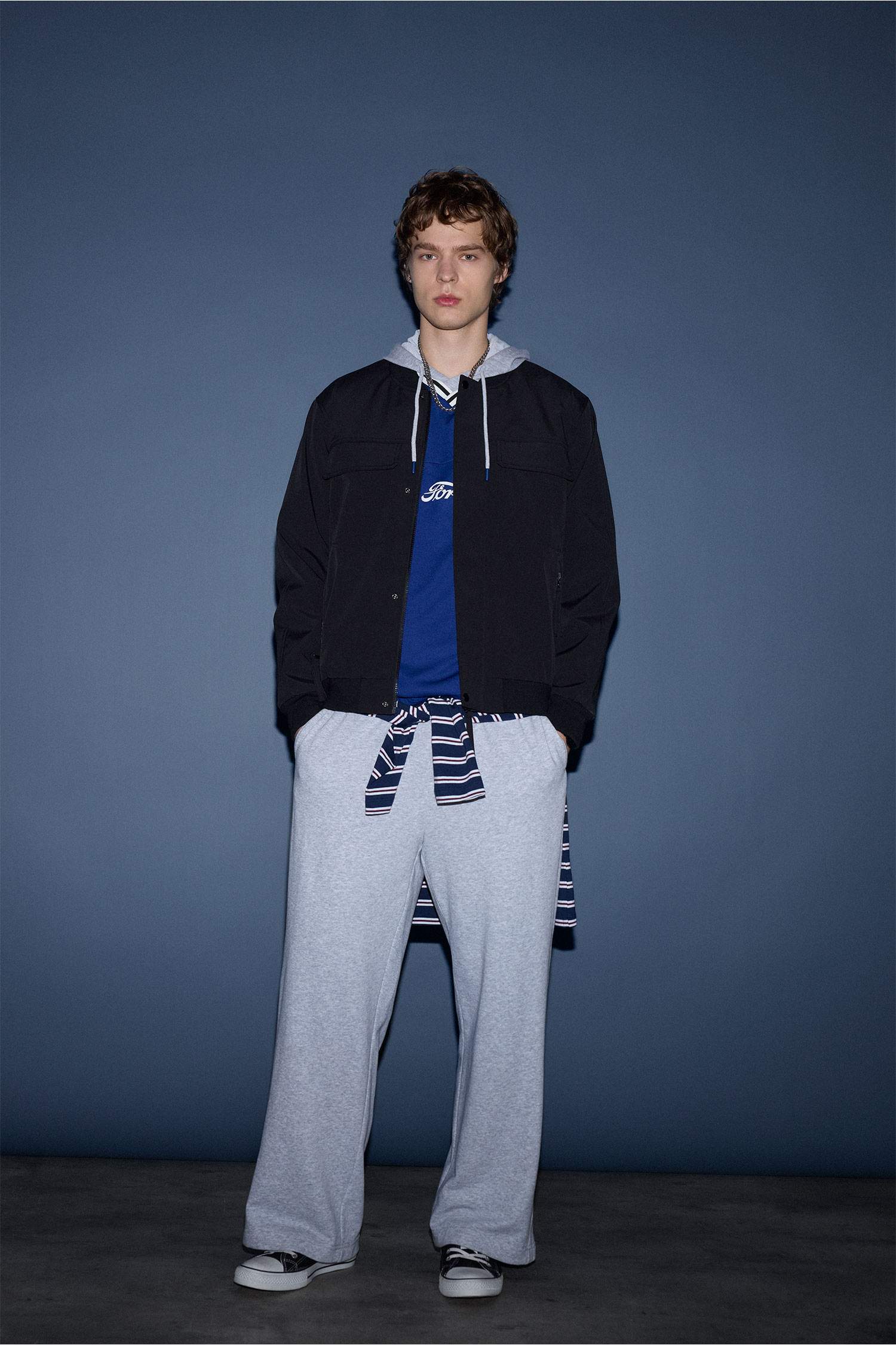 Водонепроницаемая куртка с колледж-воротником Regular Fit