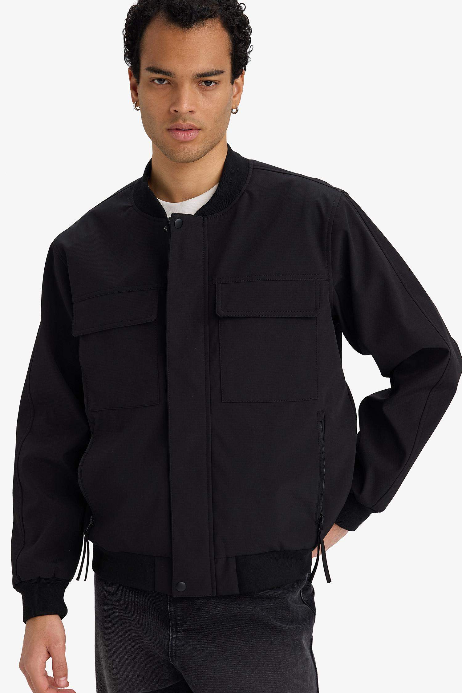 Водонепроницаемая куртка с колледж-воротником Regular Fit