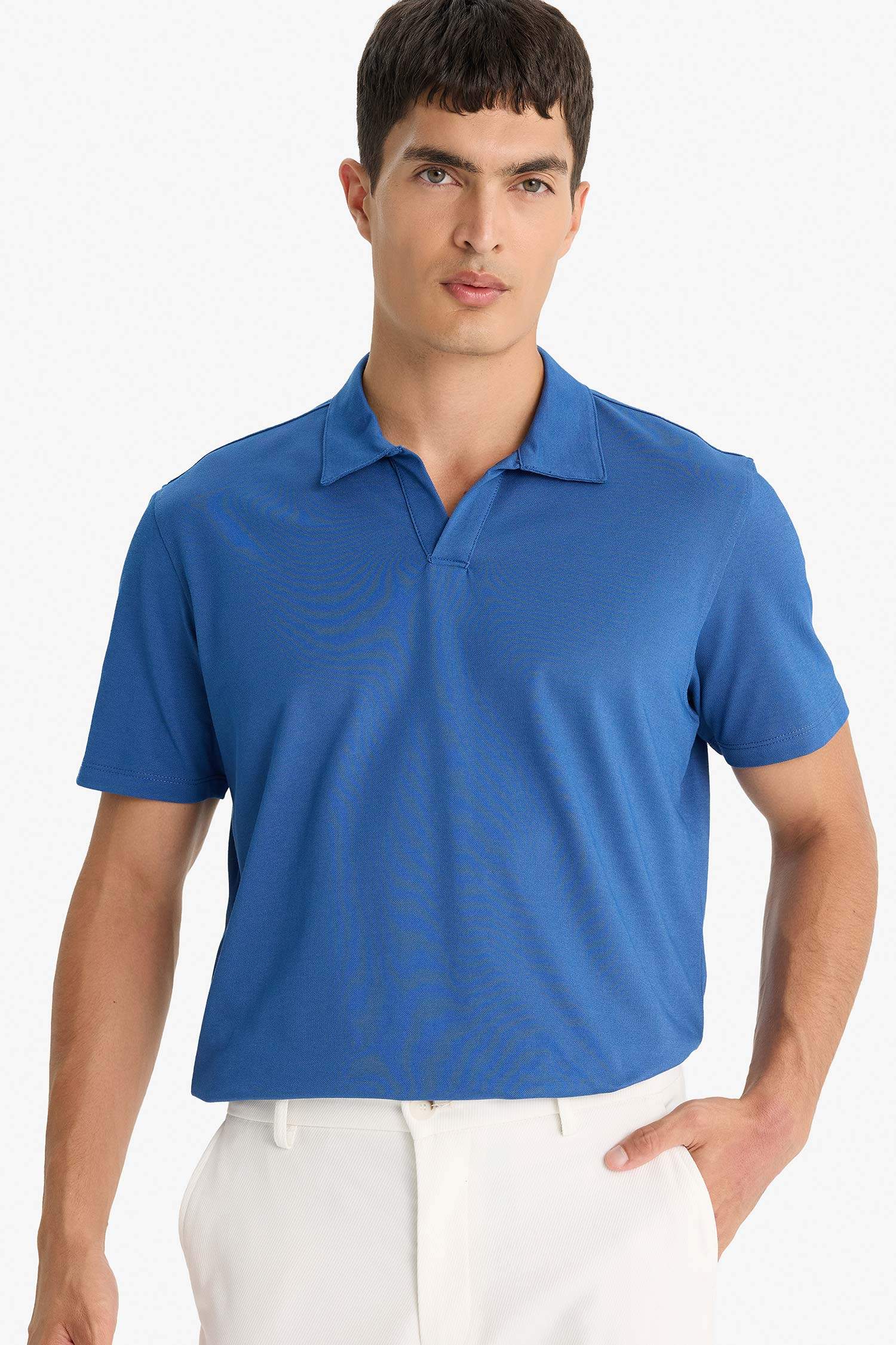 Regular Fit Textured Polo T-Shirt