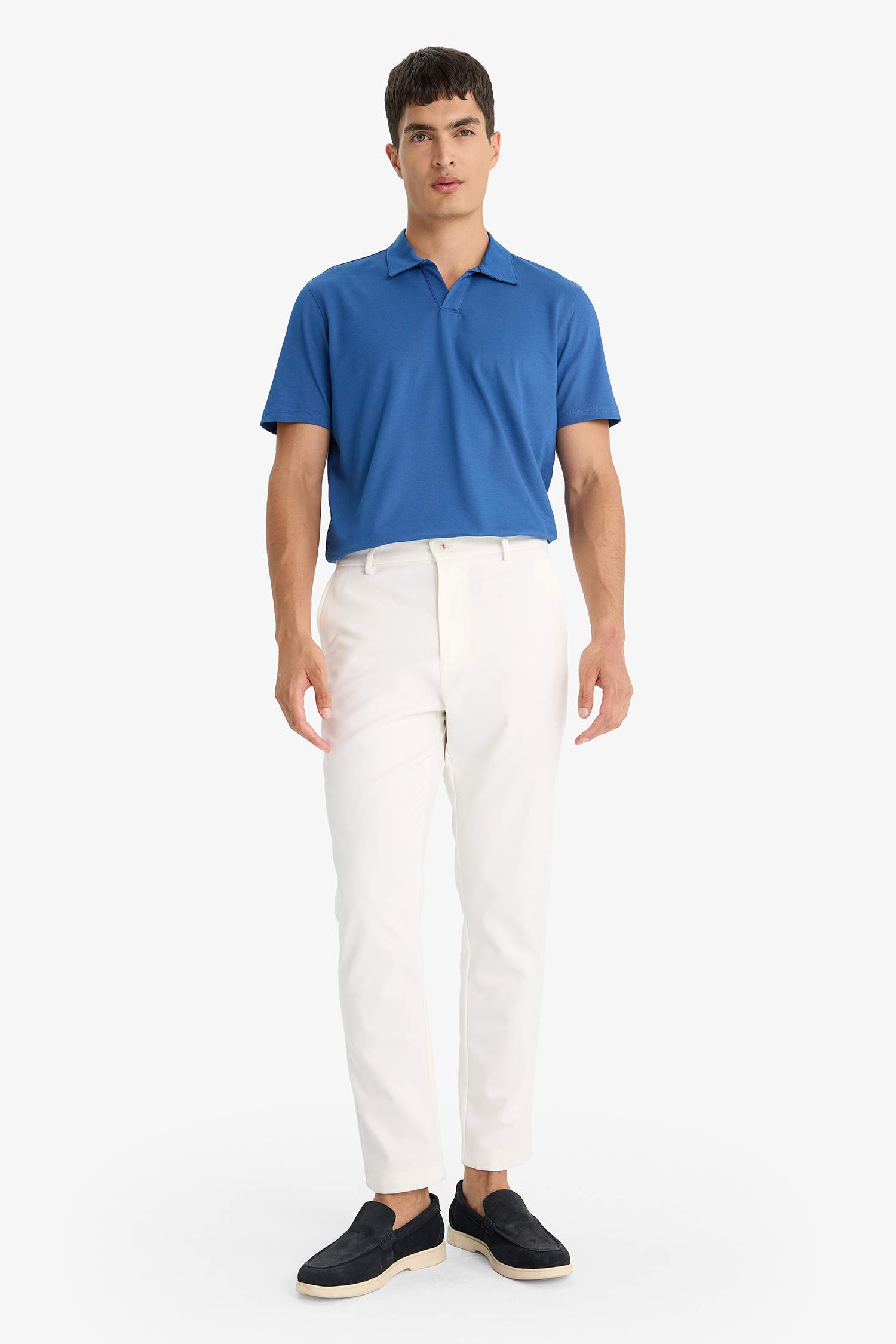 Regular Fit Textured Polo T-Shirt