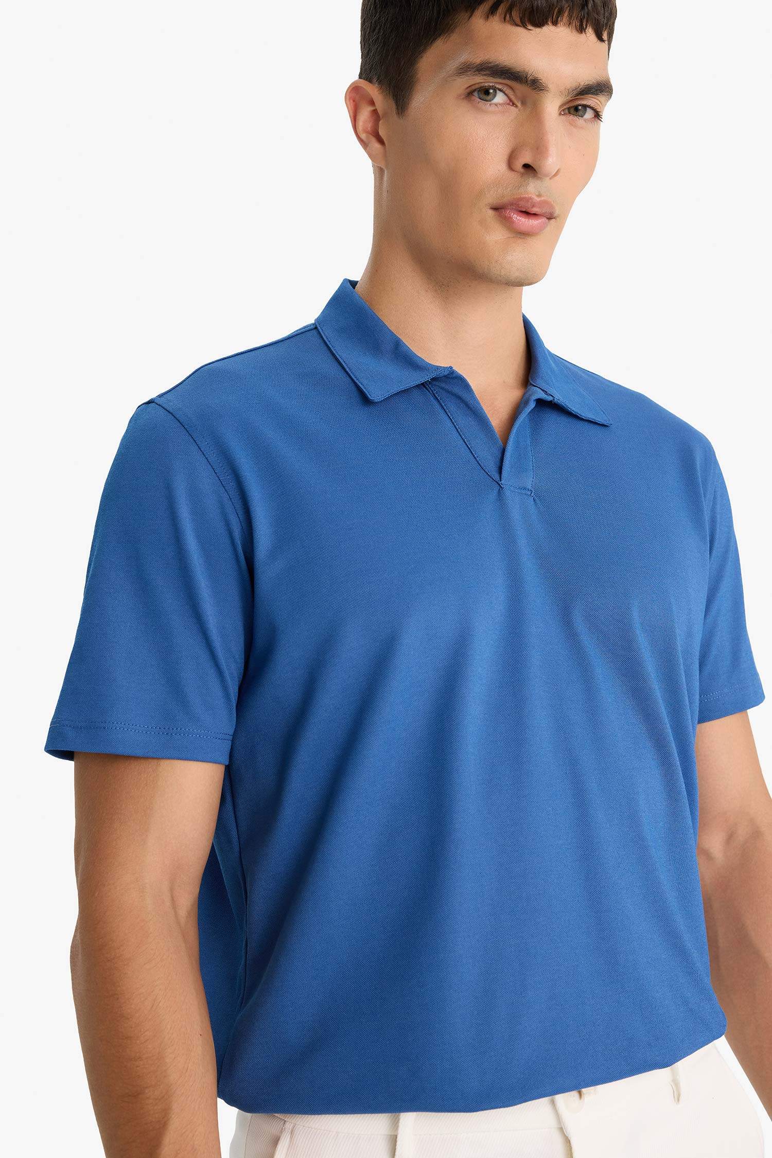 Regular Fit Textured Polo T-Shirt