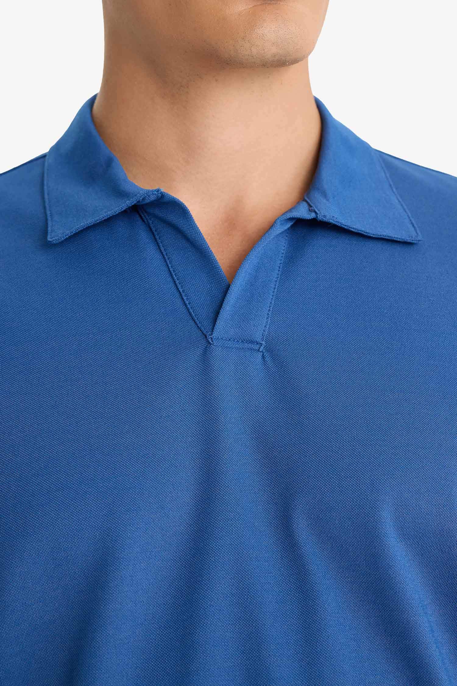 Regular Fit Textured Polo T-Shirt
