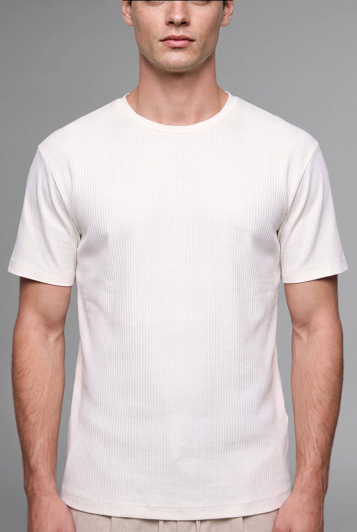 DeFacto Regular Fit Kısa Kollu Basic Tişört görsel 5