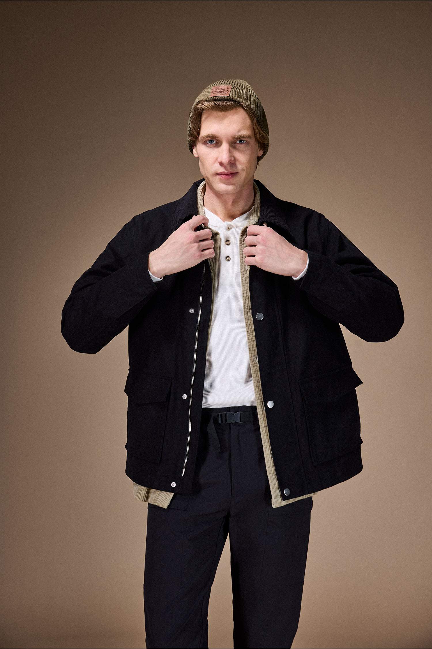 %100 Pamuk Fermuarlı Mont