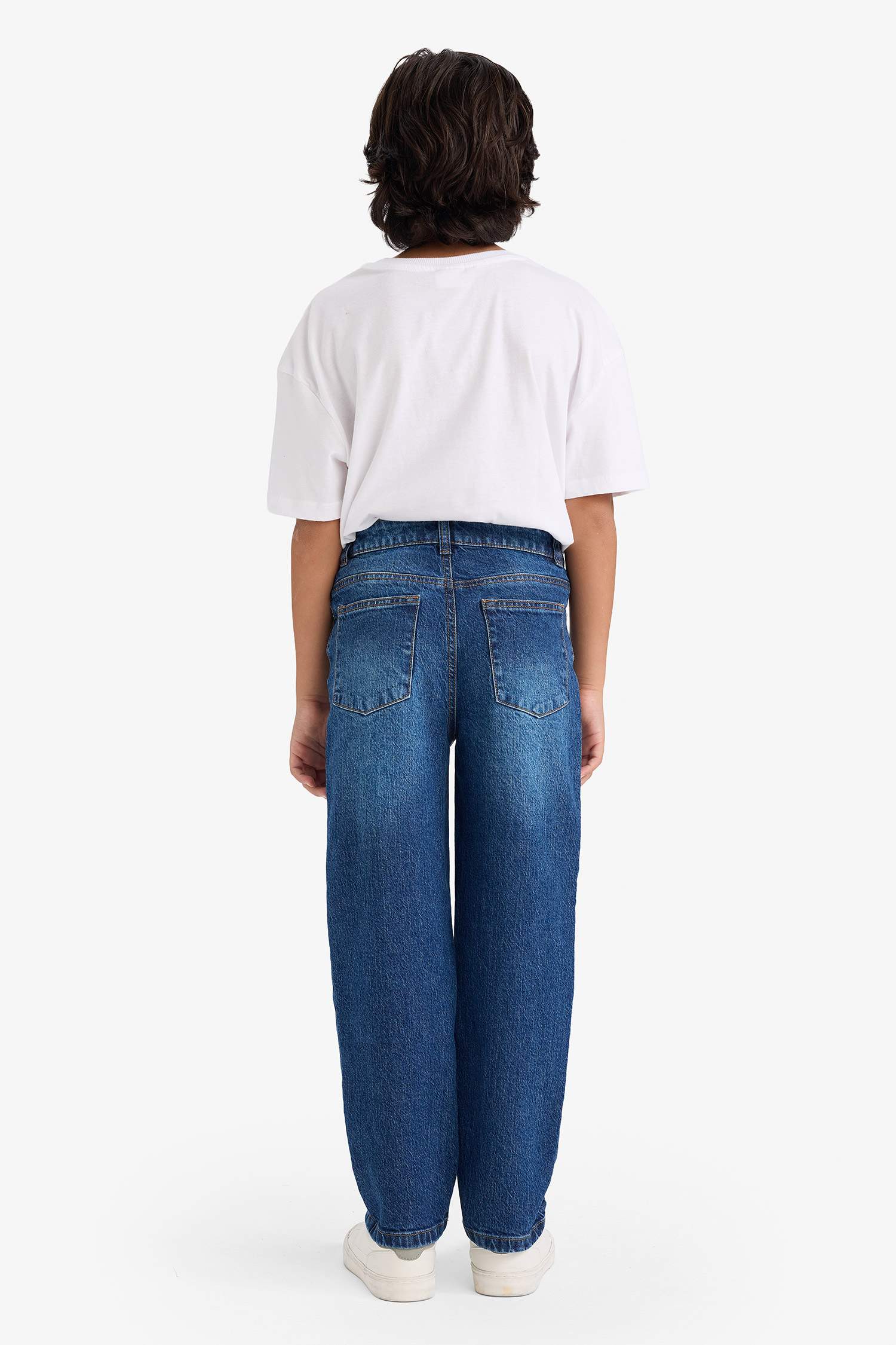 Erkek Çocuk Straight Fit Düz Paça Jean Pantolon