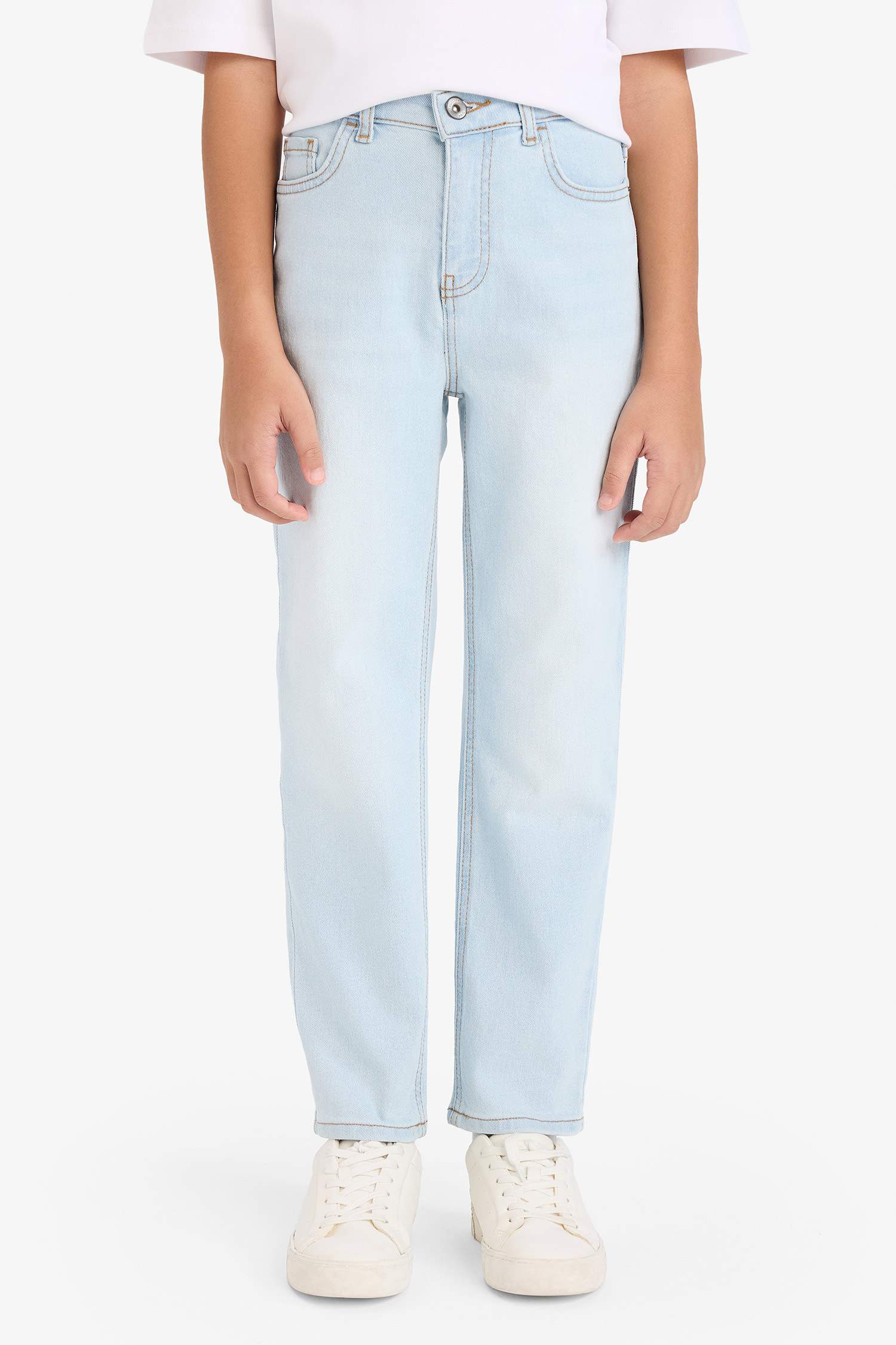 Erkek Çocuk Straight Fit Düz Paça Jean Pantolon