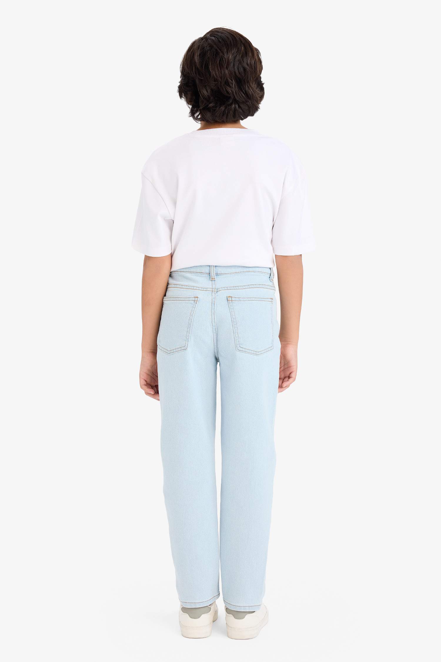 Erkek Çocuk Straight Fit Düz Paça Jean Pantolon