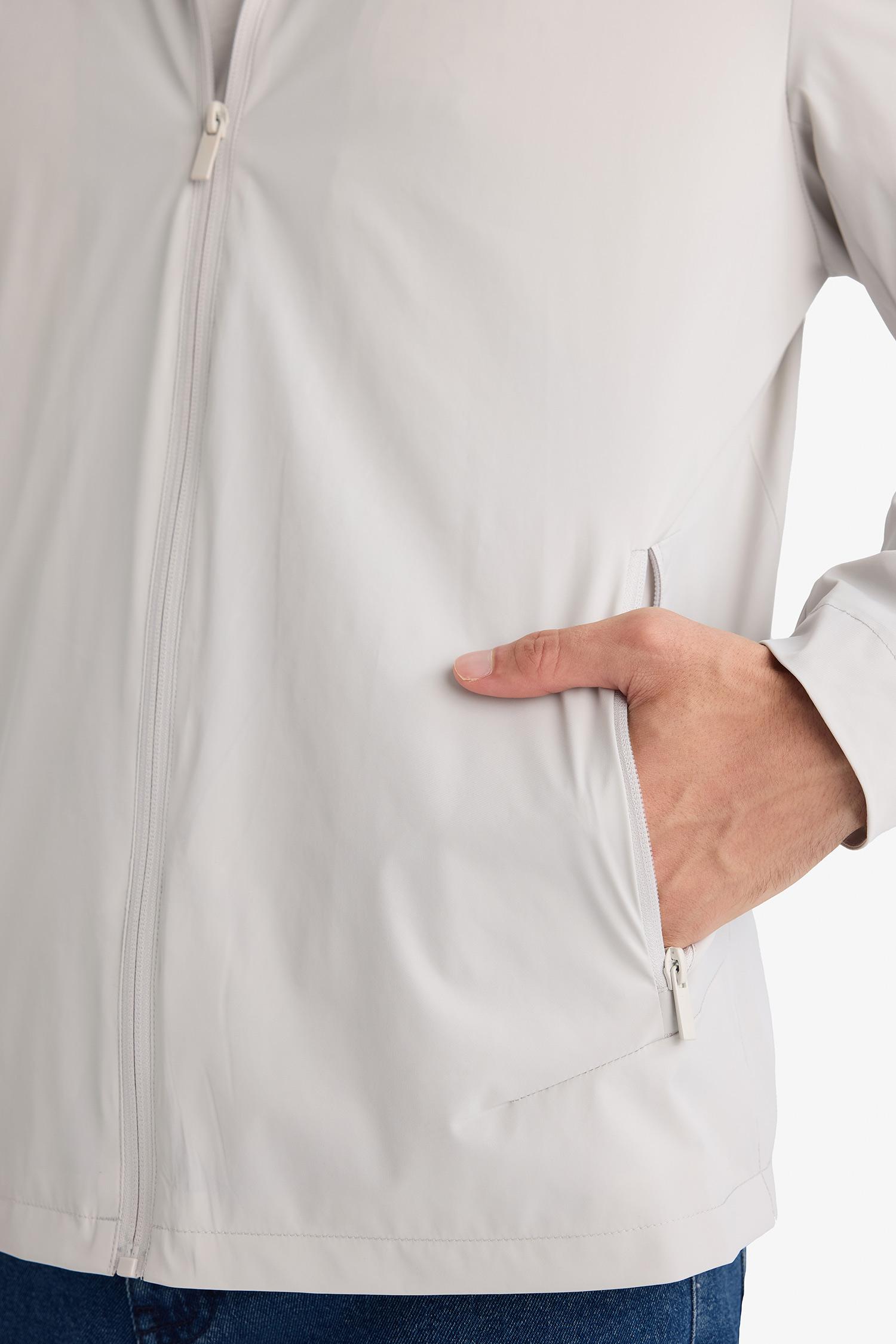 DeFacto REGULAR FIT Dik Yaka Fermuarlı Mont görsel 4