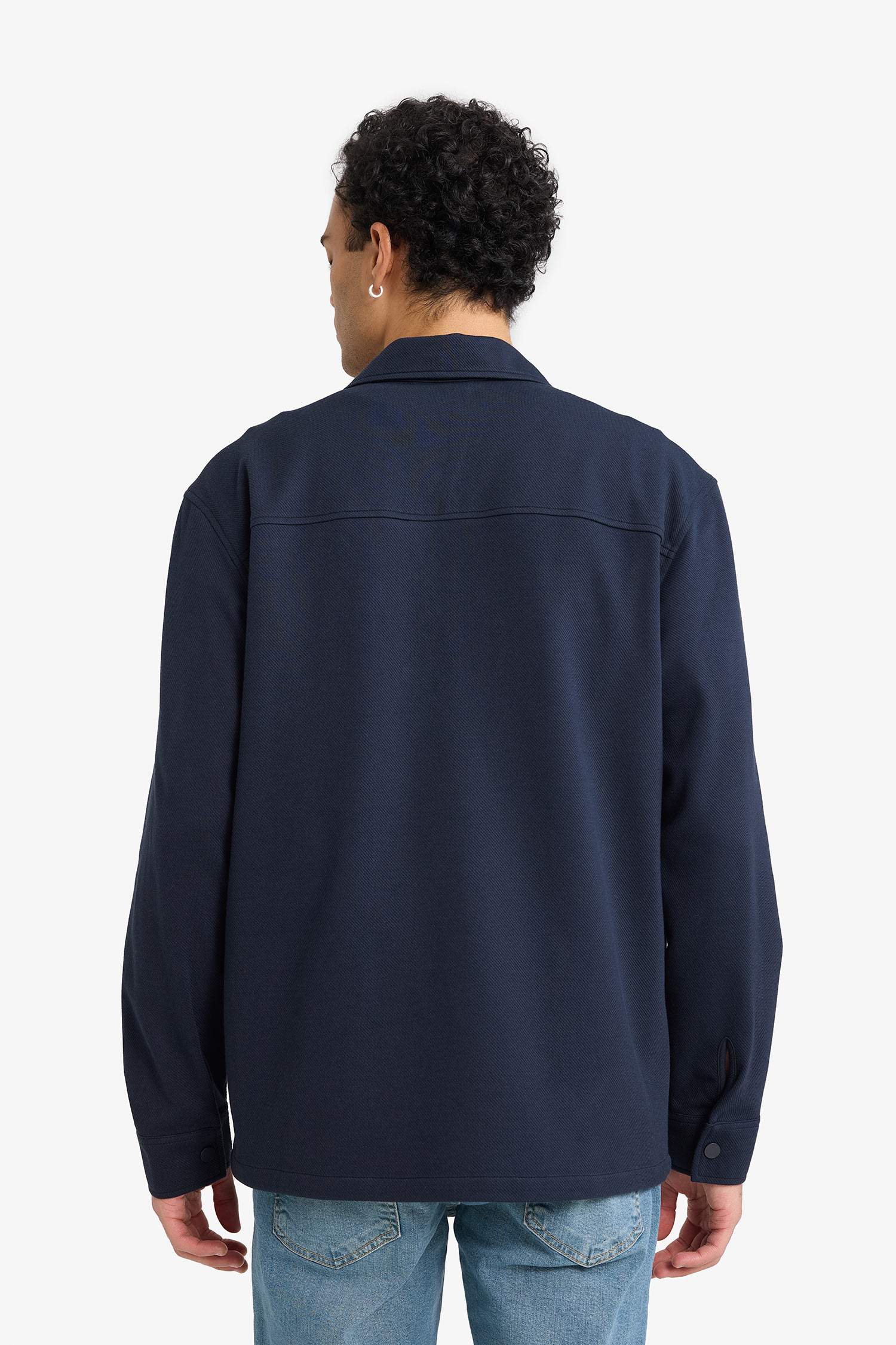 قميص قصة عادية بجيب