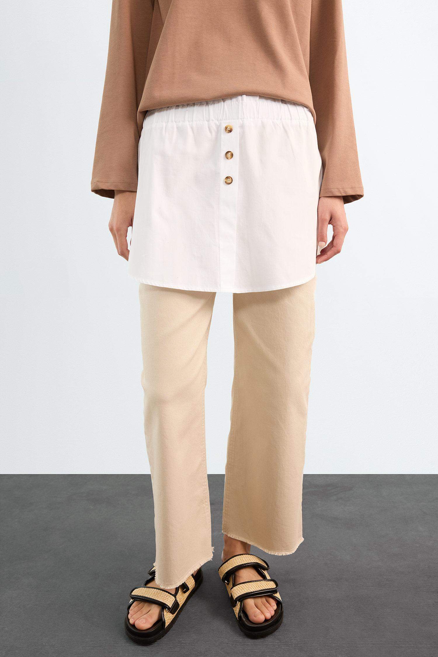 Relax Fit Poplin Skirt